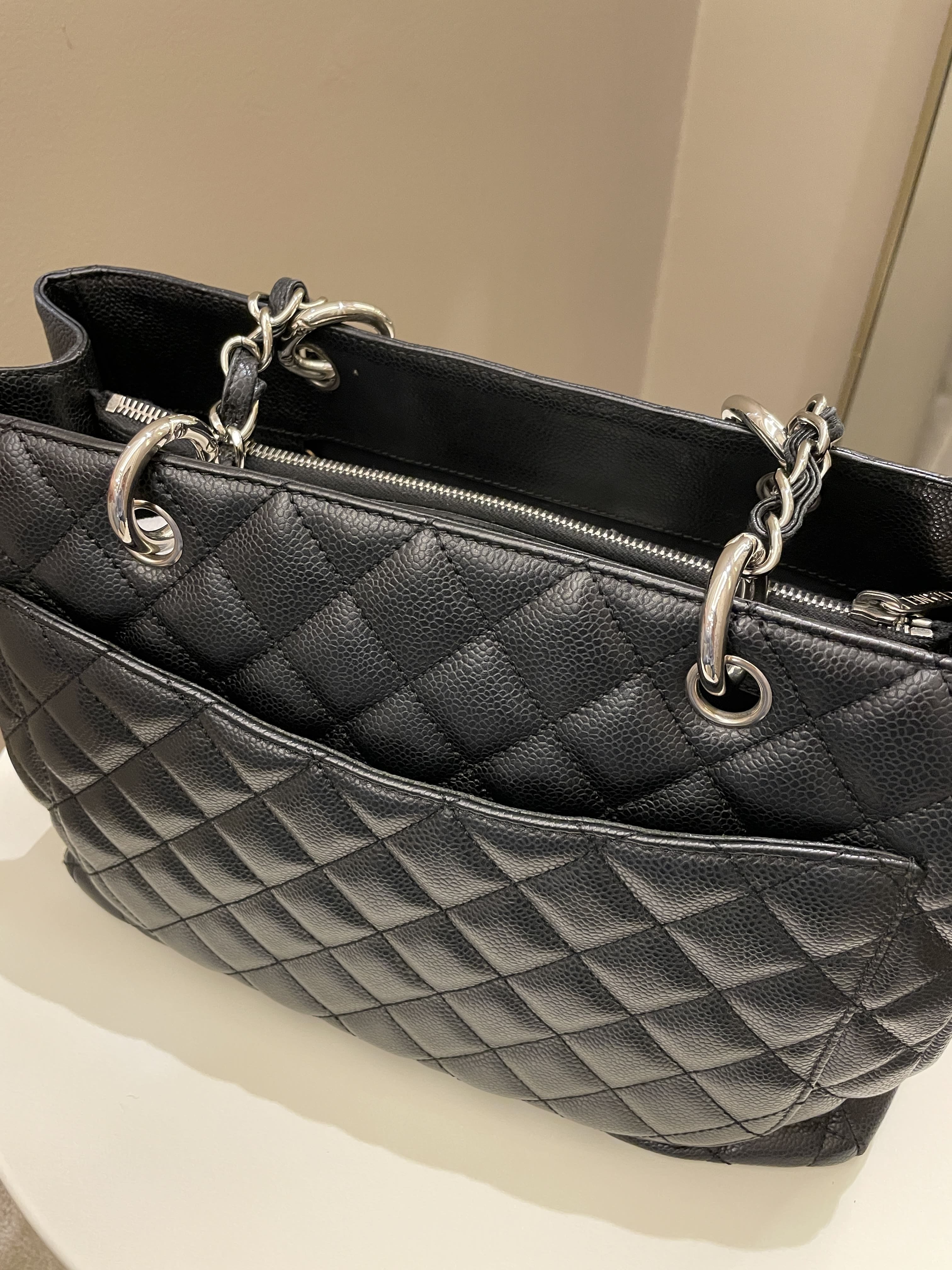 Chanel Classic Quilted GST Black Caviar