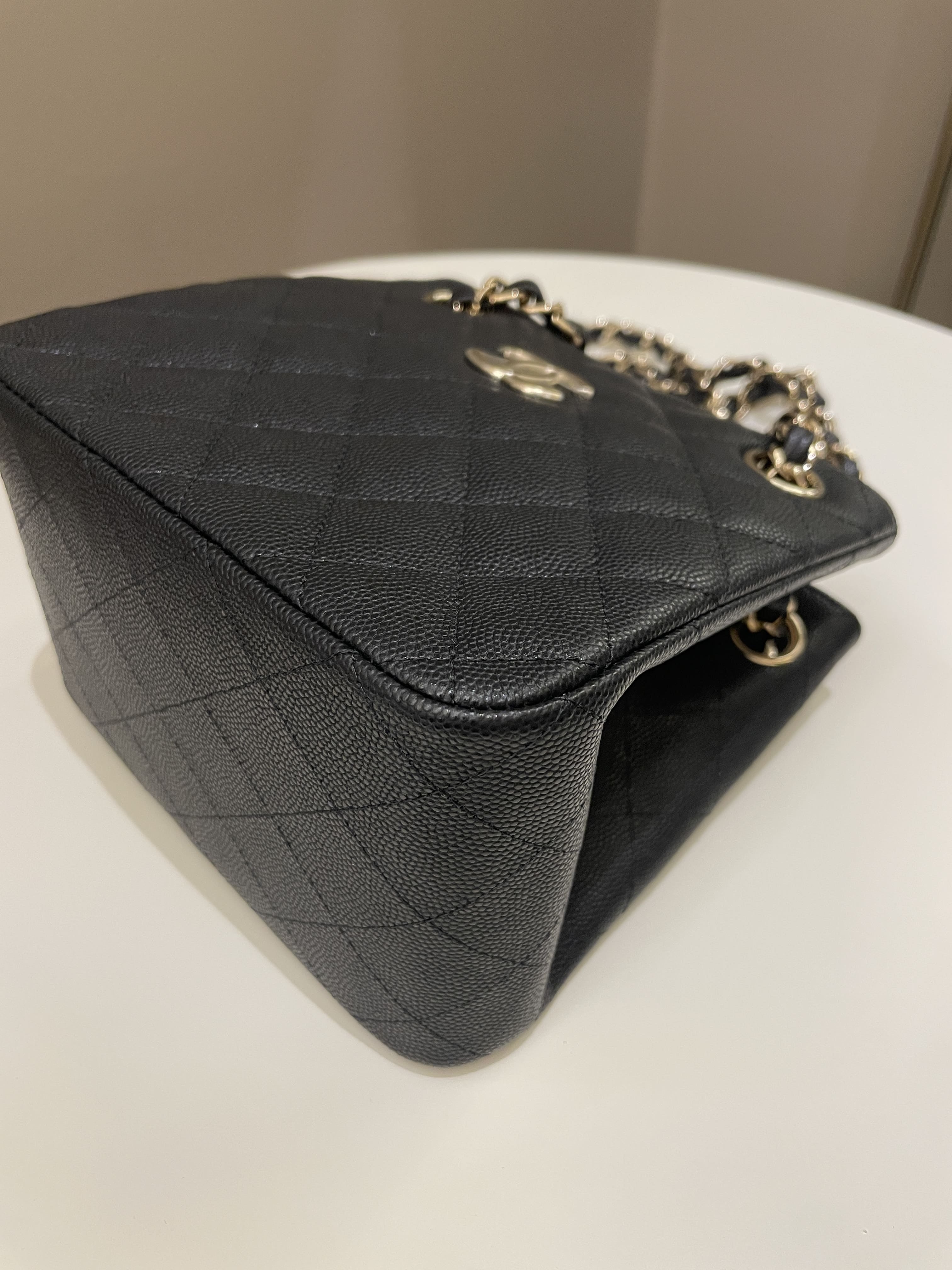Chanel 22S Mini Bucket Bag Black Caviar