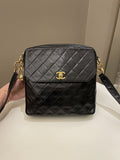 Chanel Vintage Quilted Cc Camera Bag