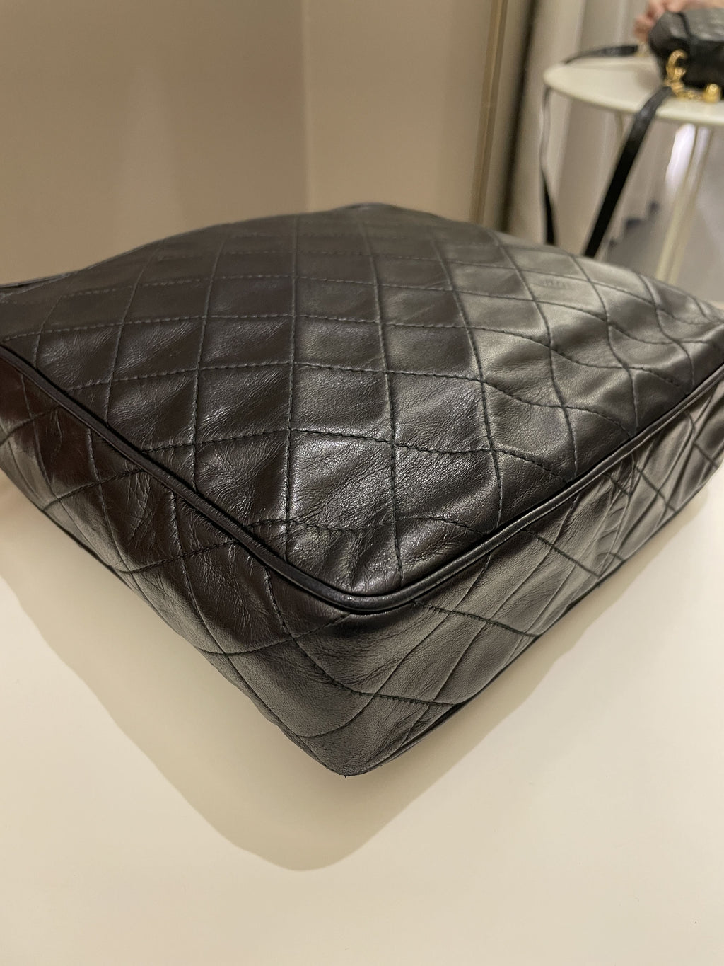 Chanel Vintage Quilted Cc Camera Bag