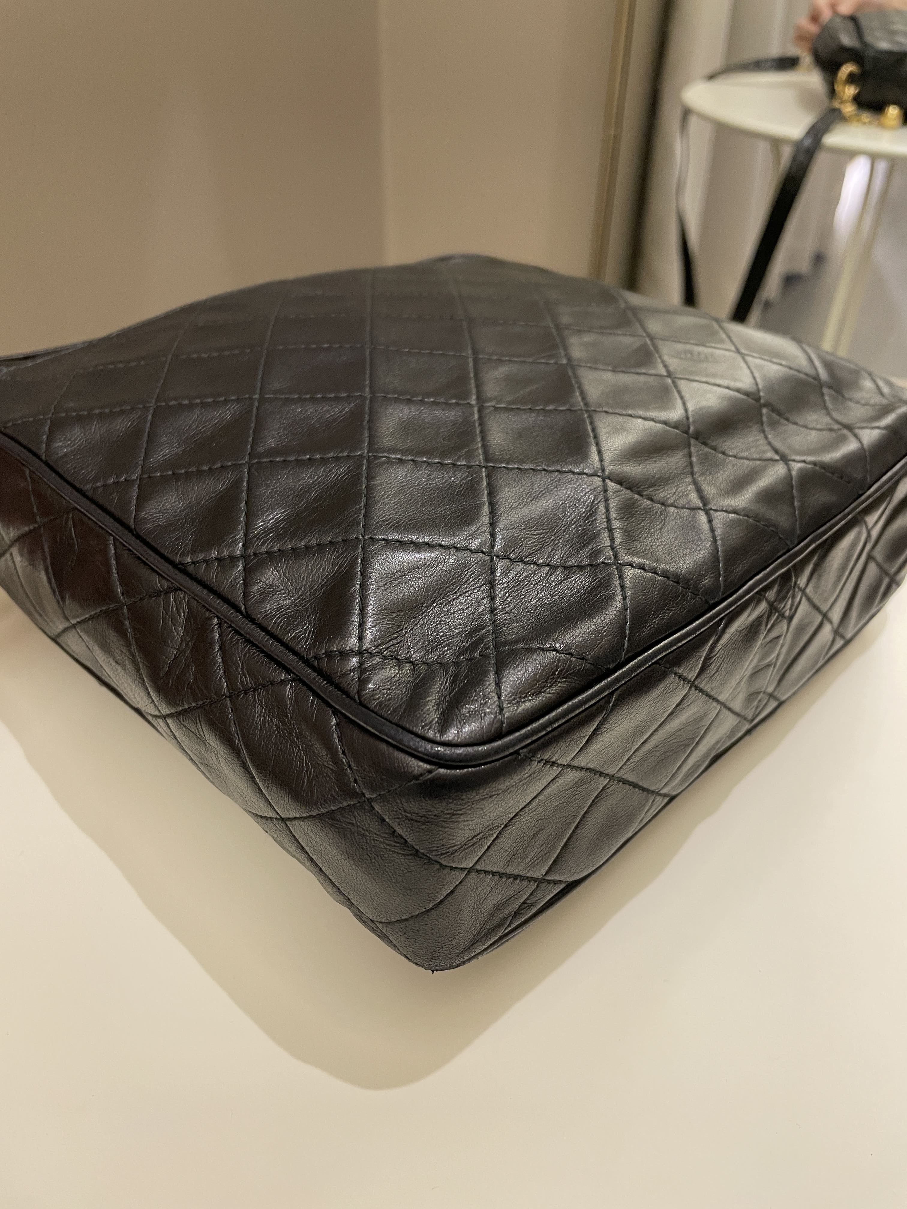 Chanel Vintage Quilted Cc Camera Bag