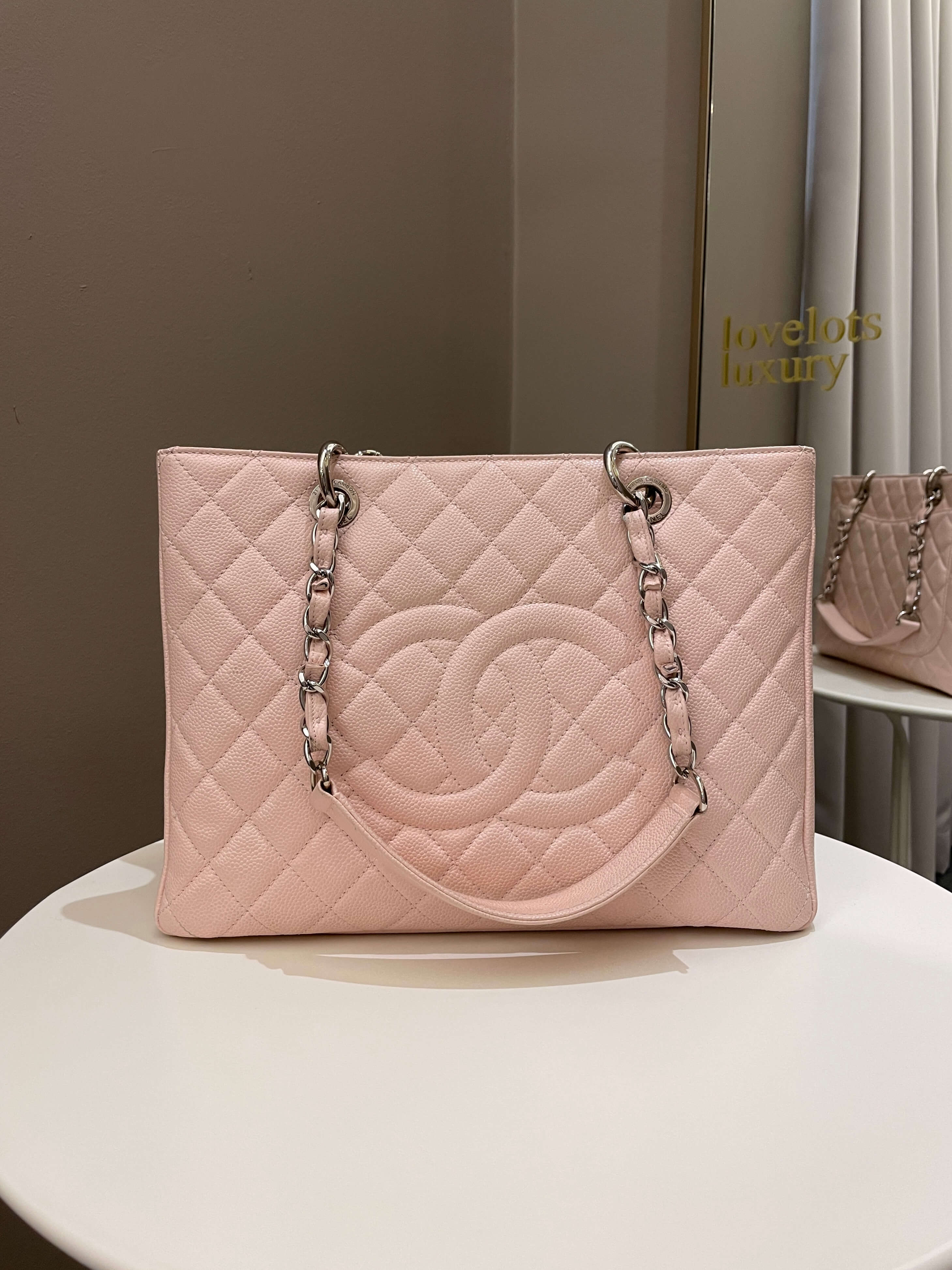 Chanel Classic Quilted GST Light Pink Caviar