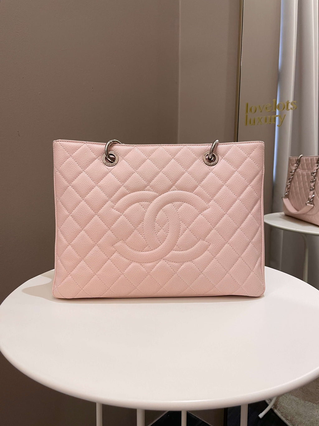Chanel Classic Quilted GST Light Pink Caviar