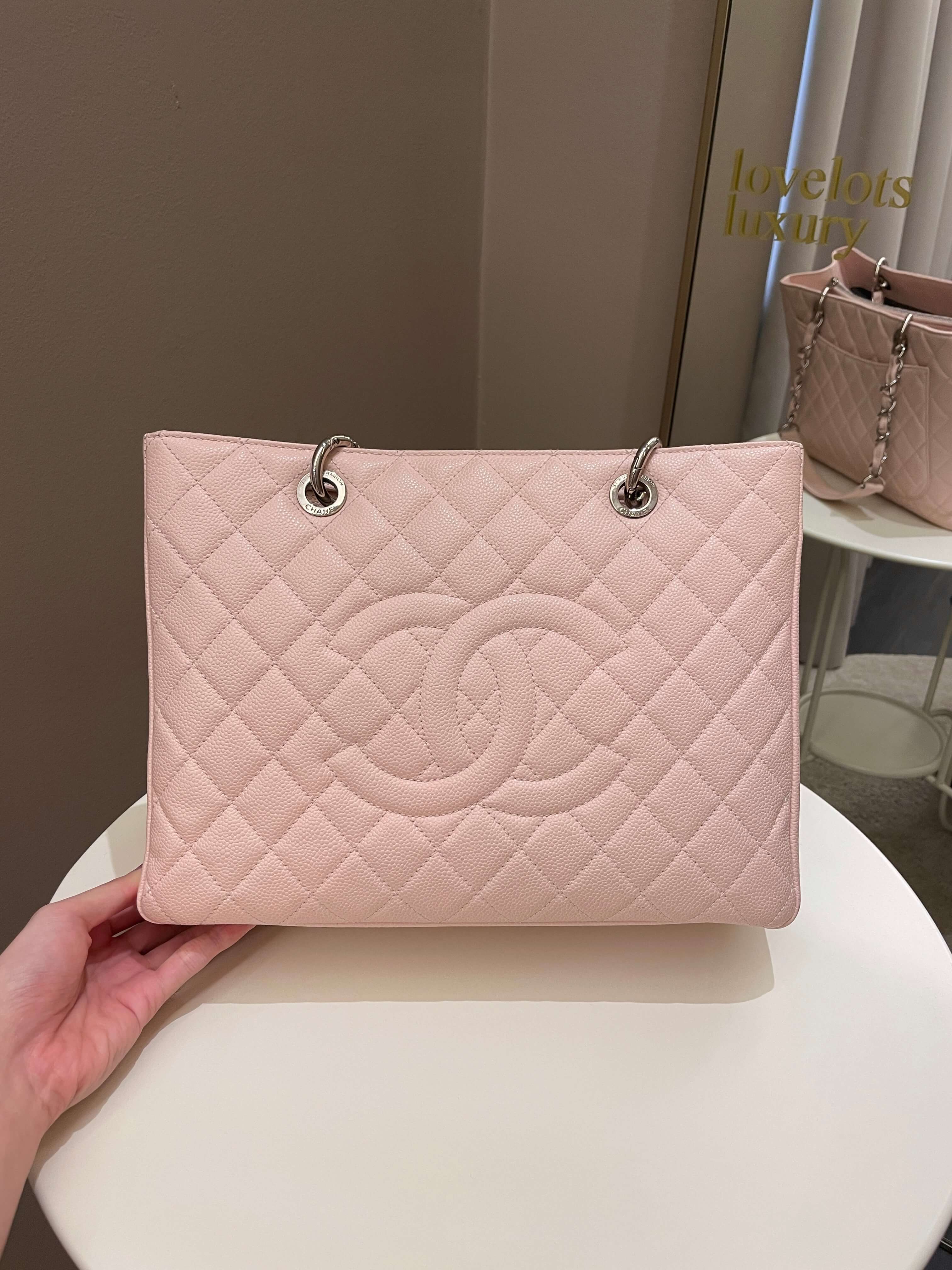 Chanel Classic Quilted GST Light Pink Caviar