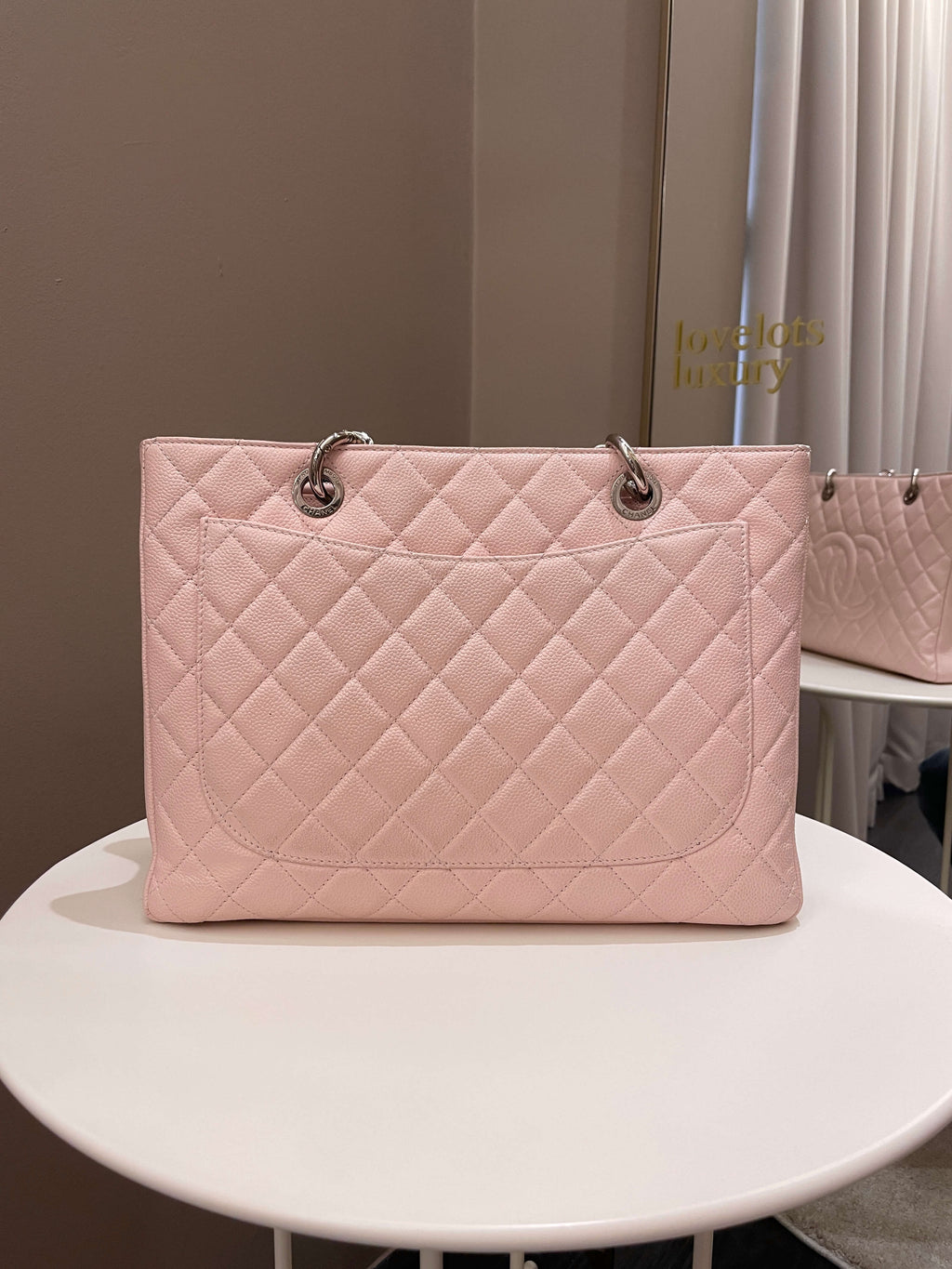 Chanel Classic Quilted GST Light Pink Caviar