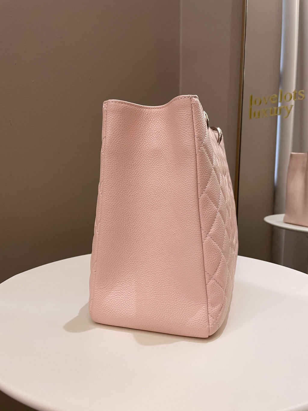 Chanel Classic Quilted GST Light Pink Caviar
