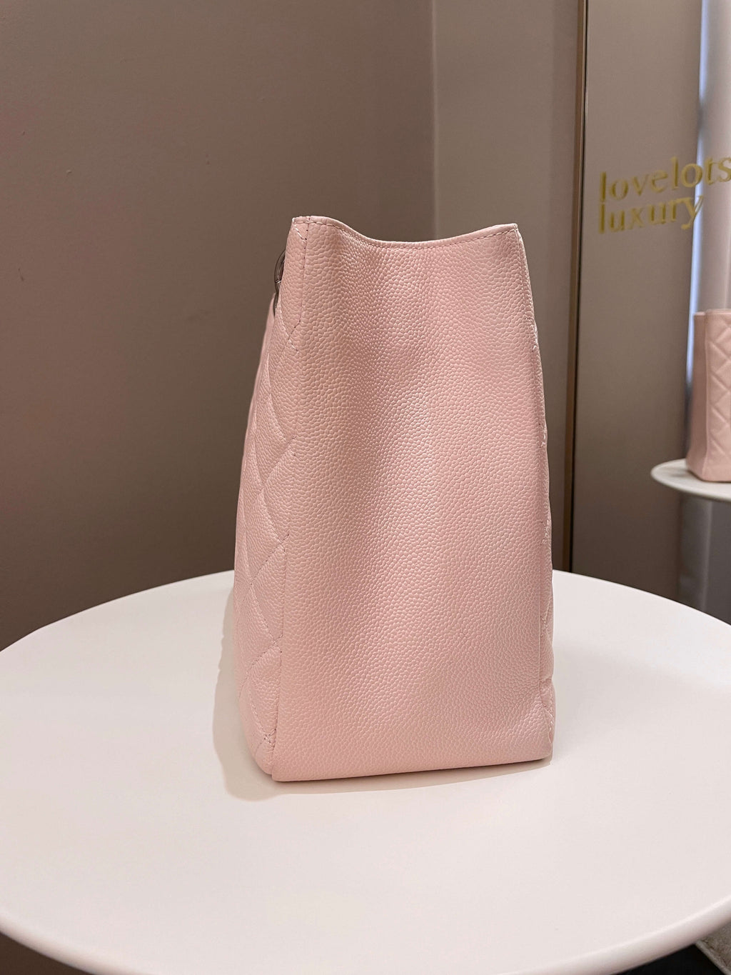 Chanel Classic Quilted GST Light Pink Caviar
