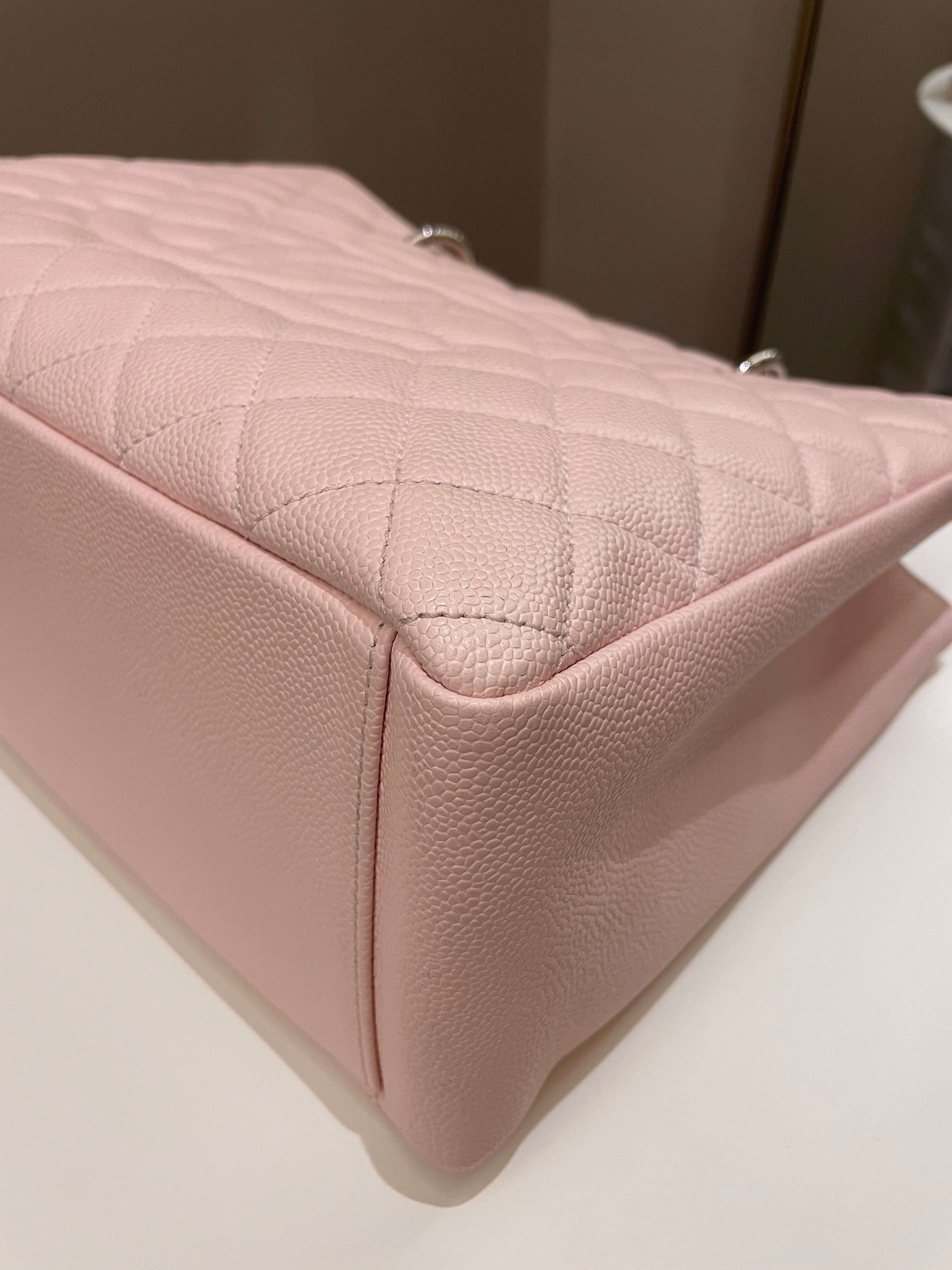 Chanel Classic Quilted GST Light Pink Caviar