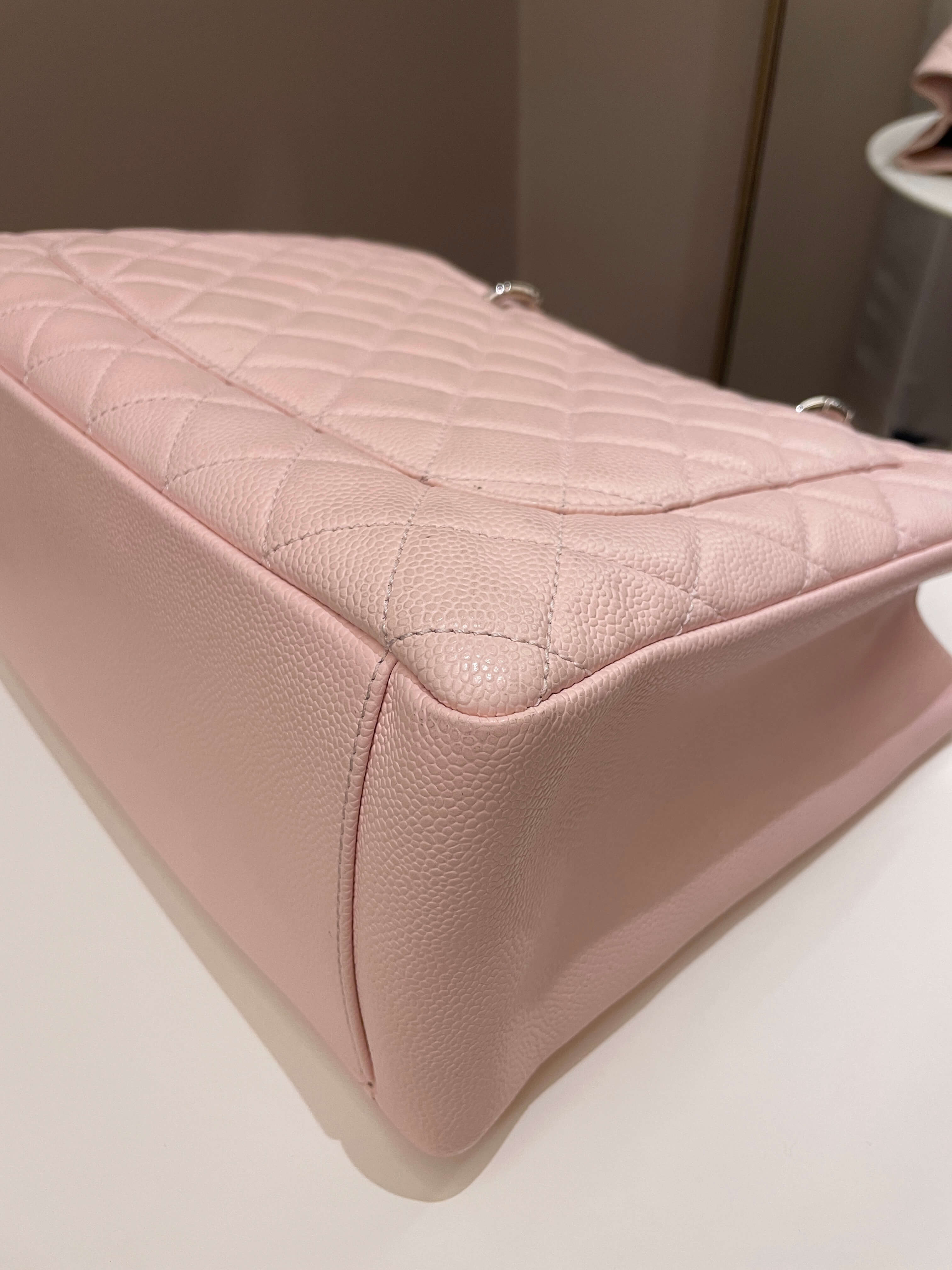 Chanel Classic Quilted GST Light Pink Caviar