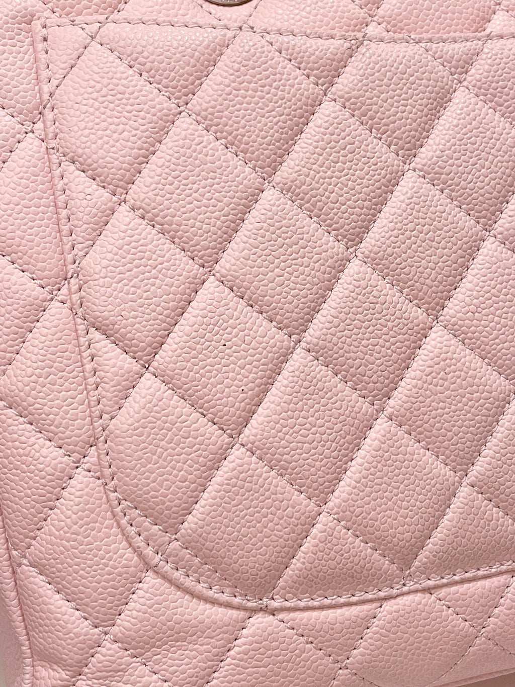 Chanel Classic Quilted GST Light Pink Caviar