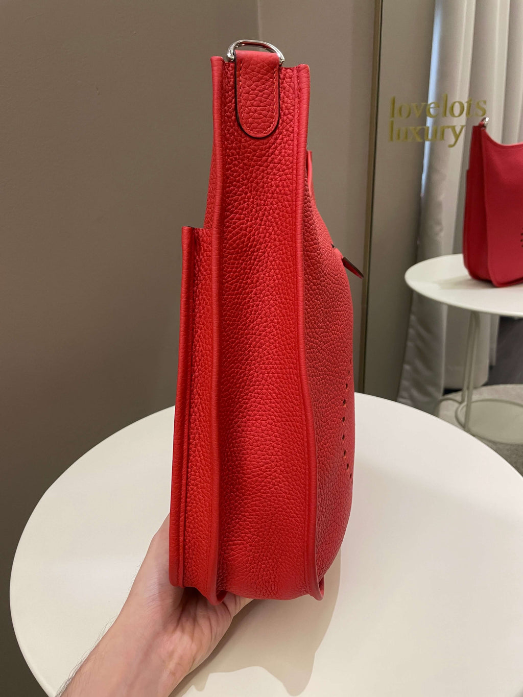 Hermes Evelyne GM Rouge Tomate Clemence