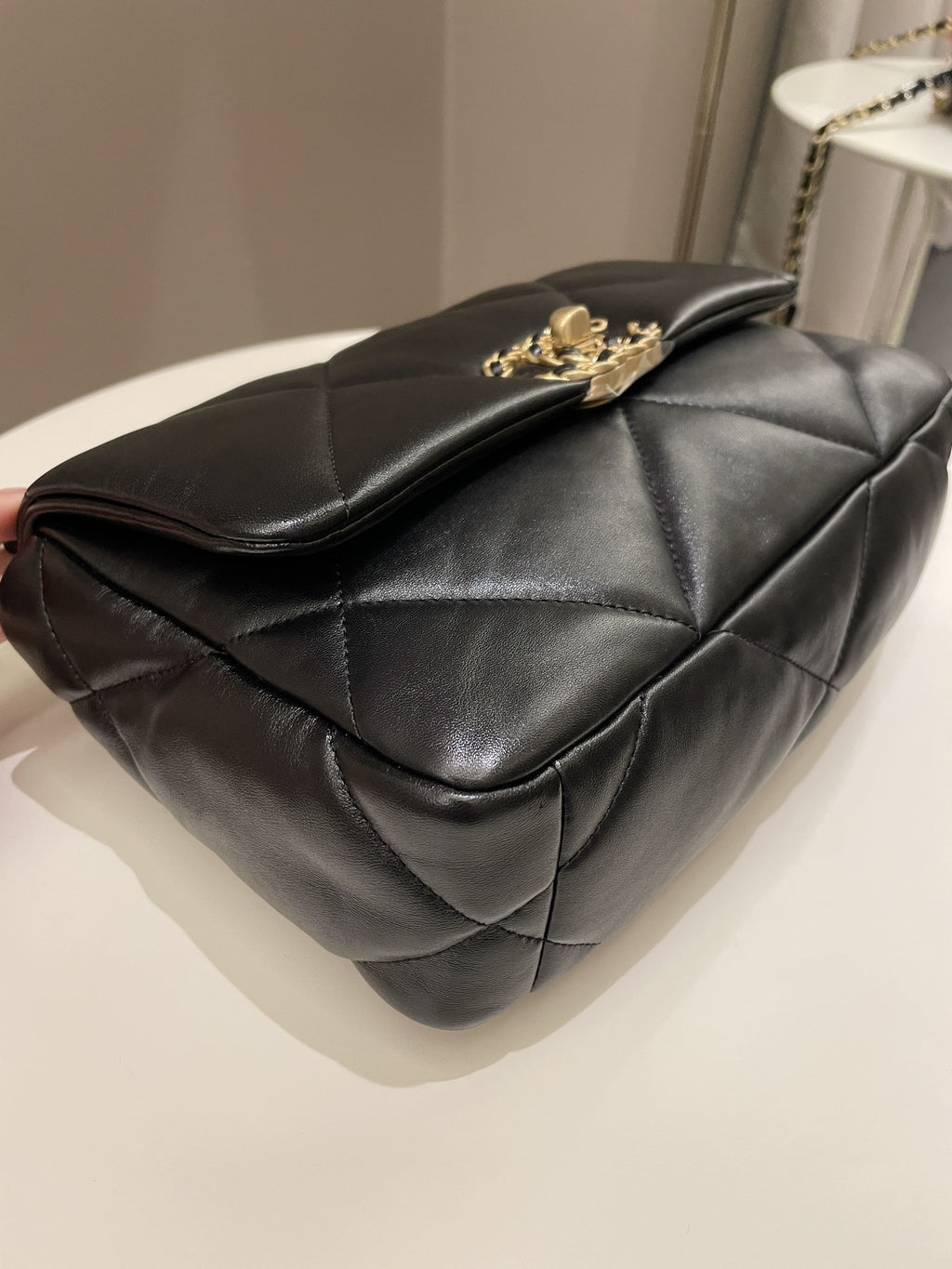 Chanel 19 Flap Bag Black Lambskin