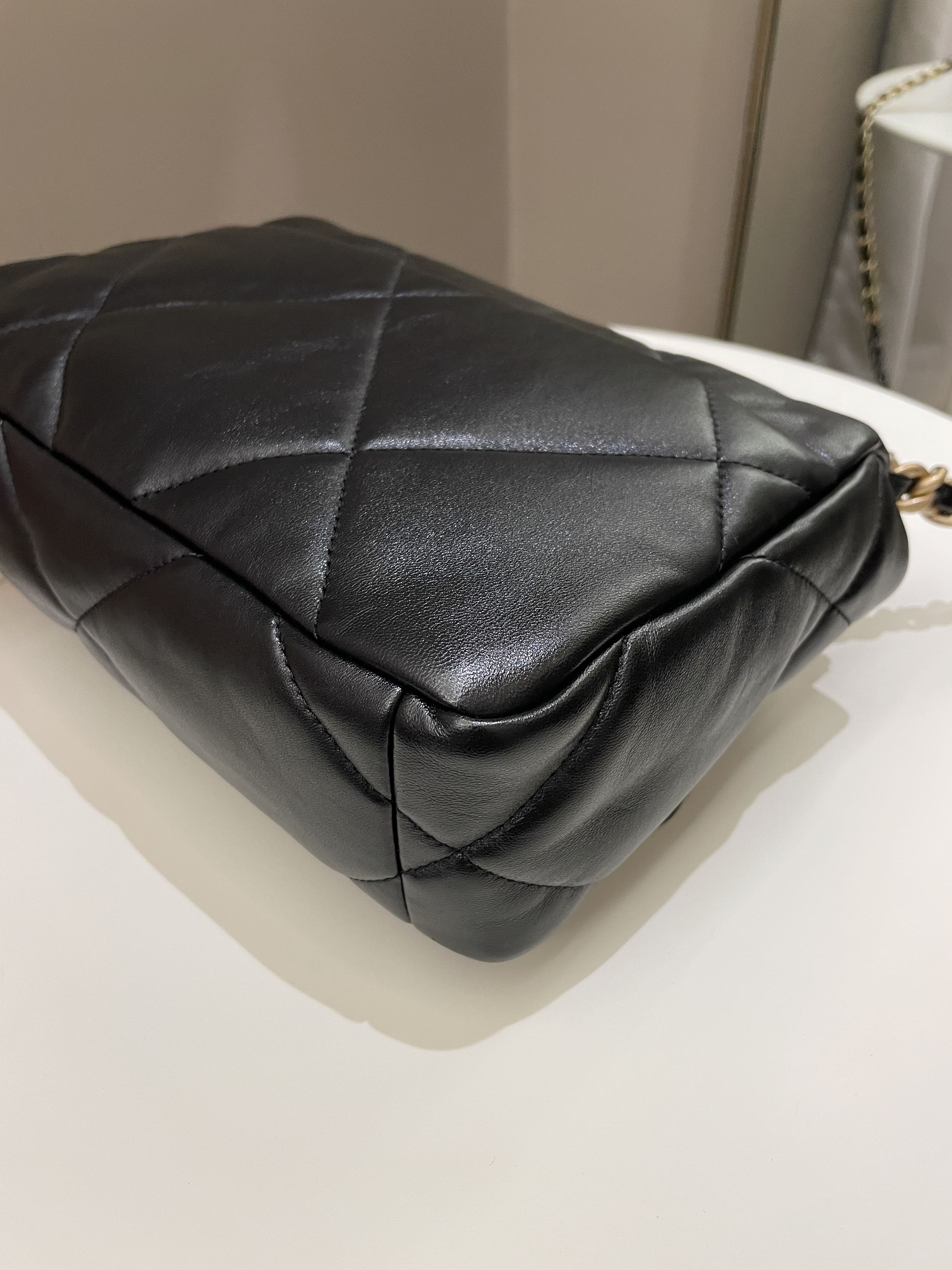 Chanel 19 Flap Bag Black Lambskin