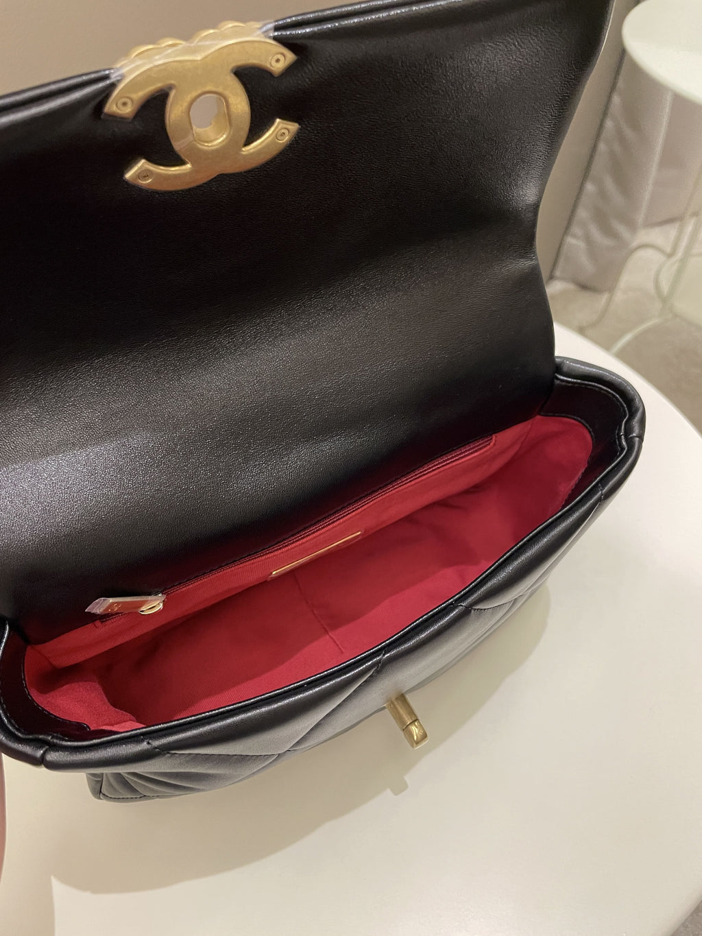 Chanel 19 Flap Bag Black Lambskin