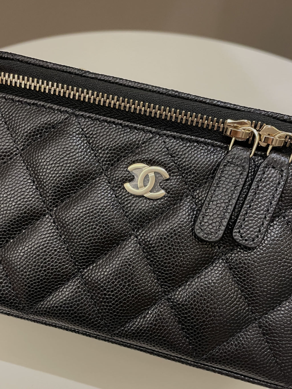 Chanel 22S Quilted Vanity Rectangular Black Caviar