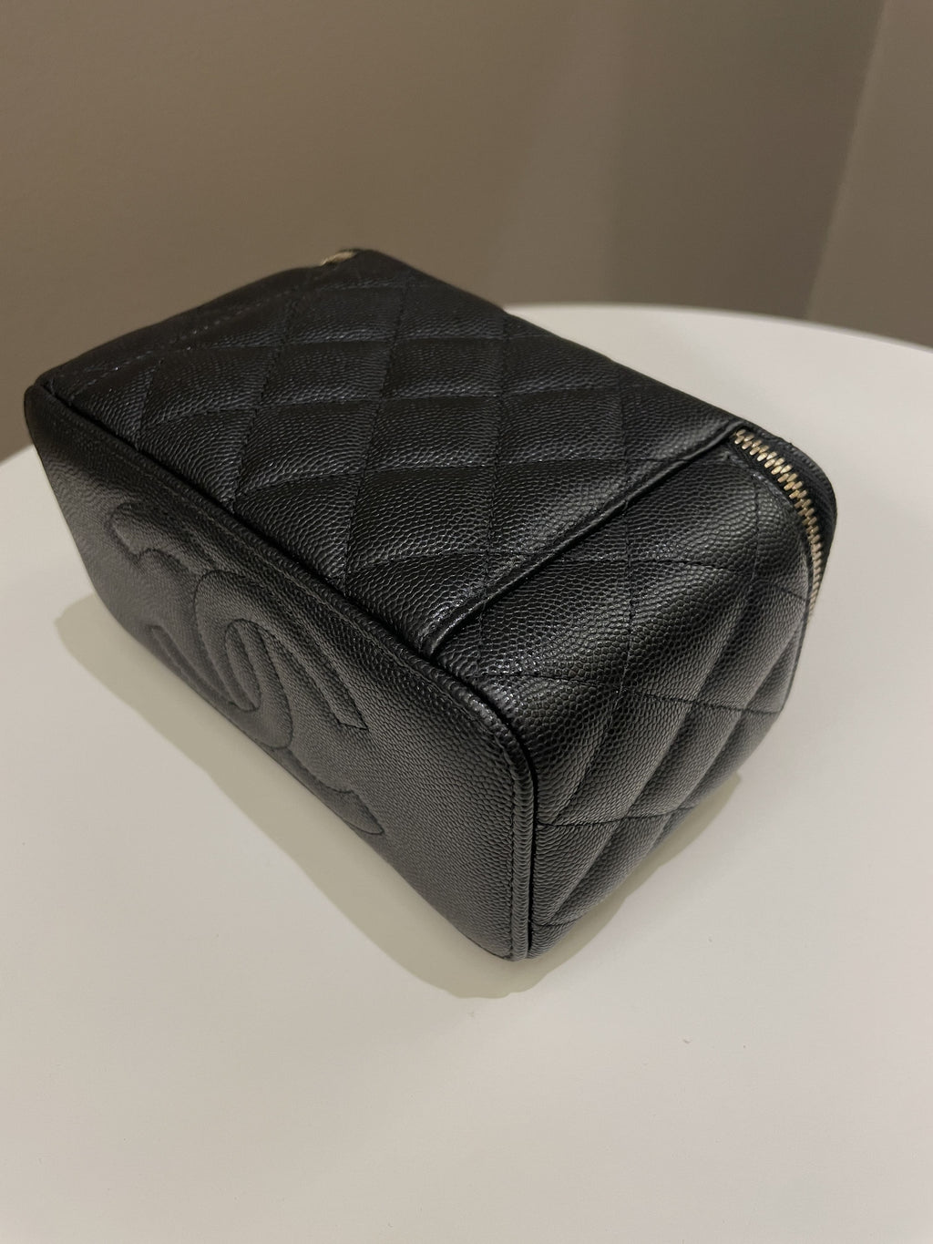 Chanel 22S Quilted Vanity Rectangular Black Caviar