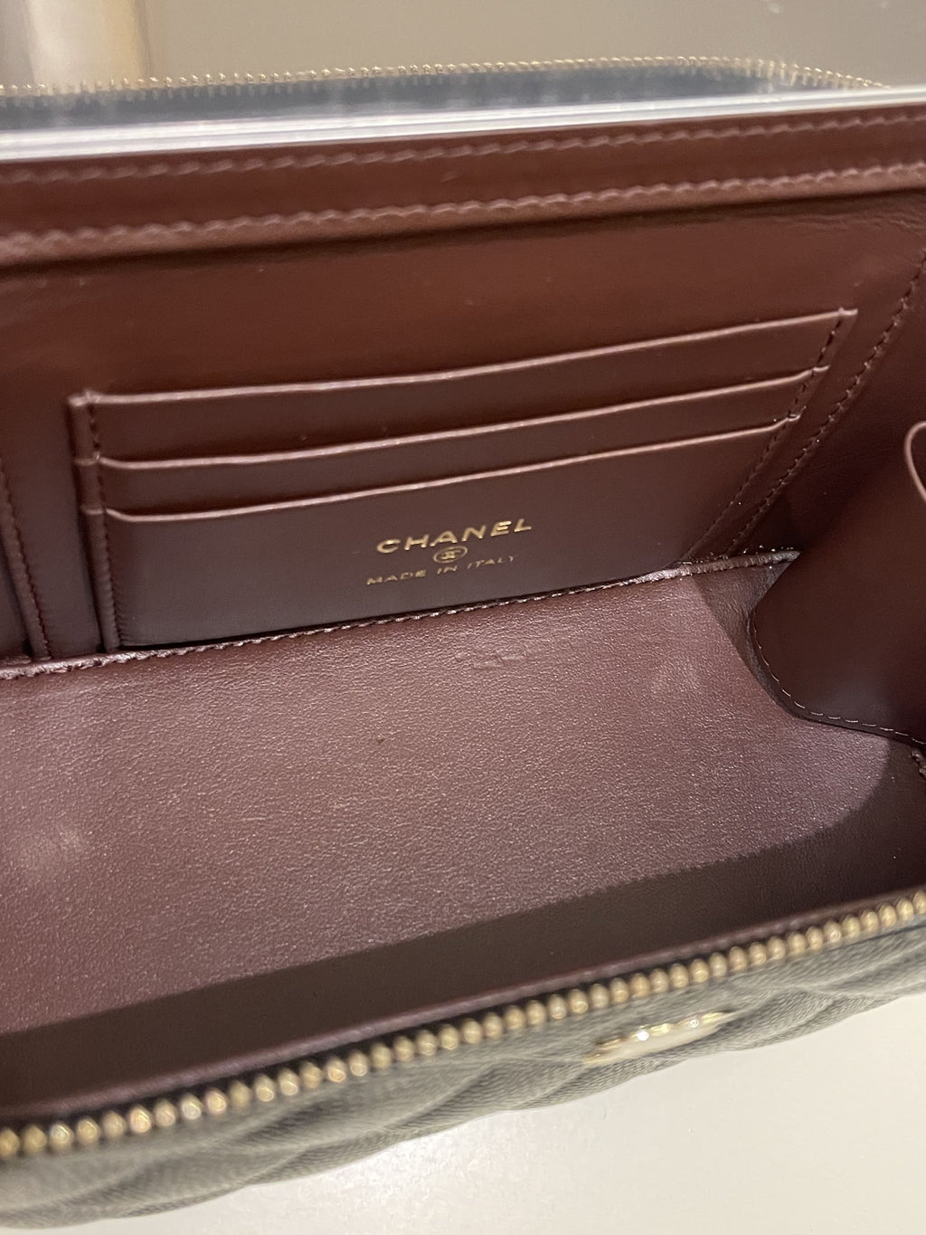 Chanel 22S Quilted Vanity Rectangular Black Caviar