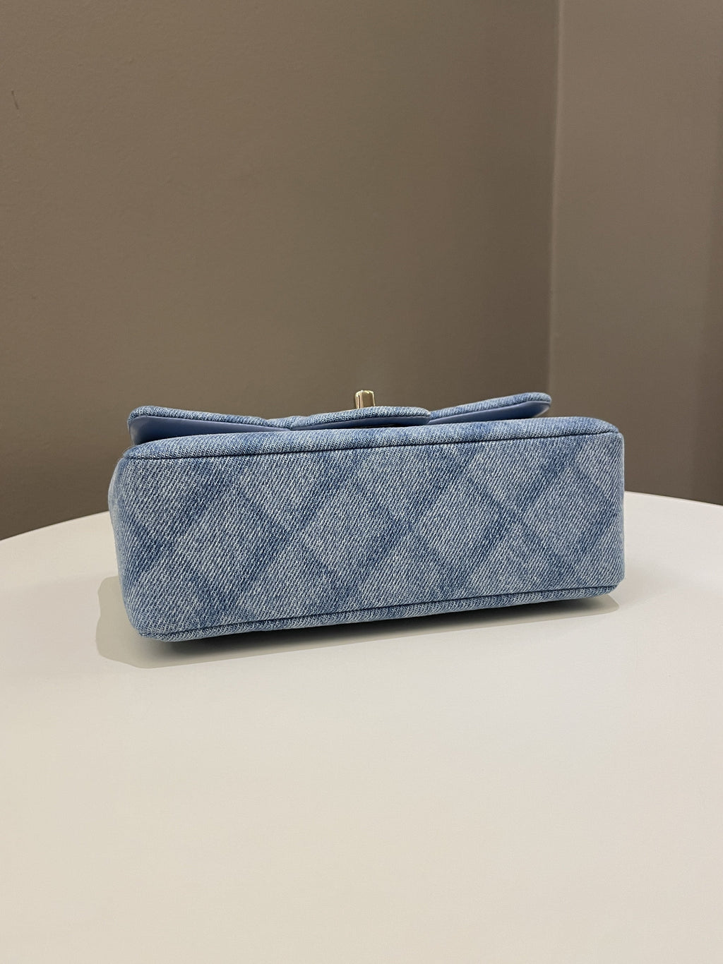 Chanel Classic Quilted Mini Rectangular Blue Denim