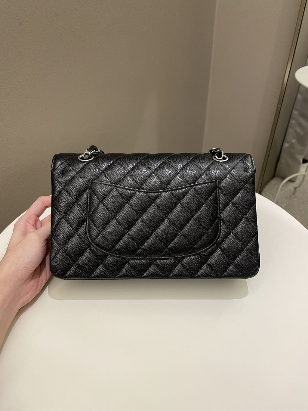 Chanel Classic Quilted Medium Double Flap Black Caviar
