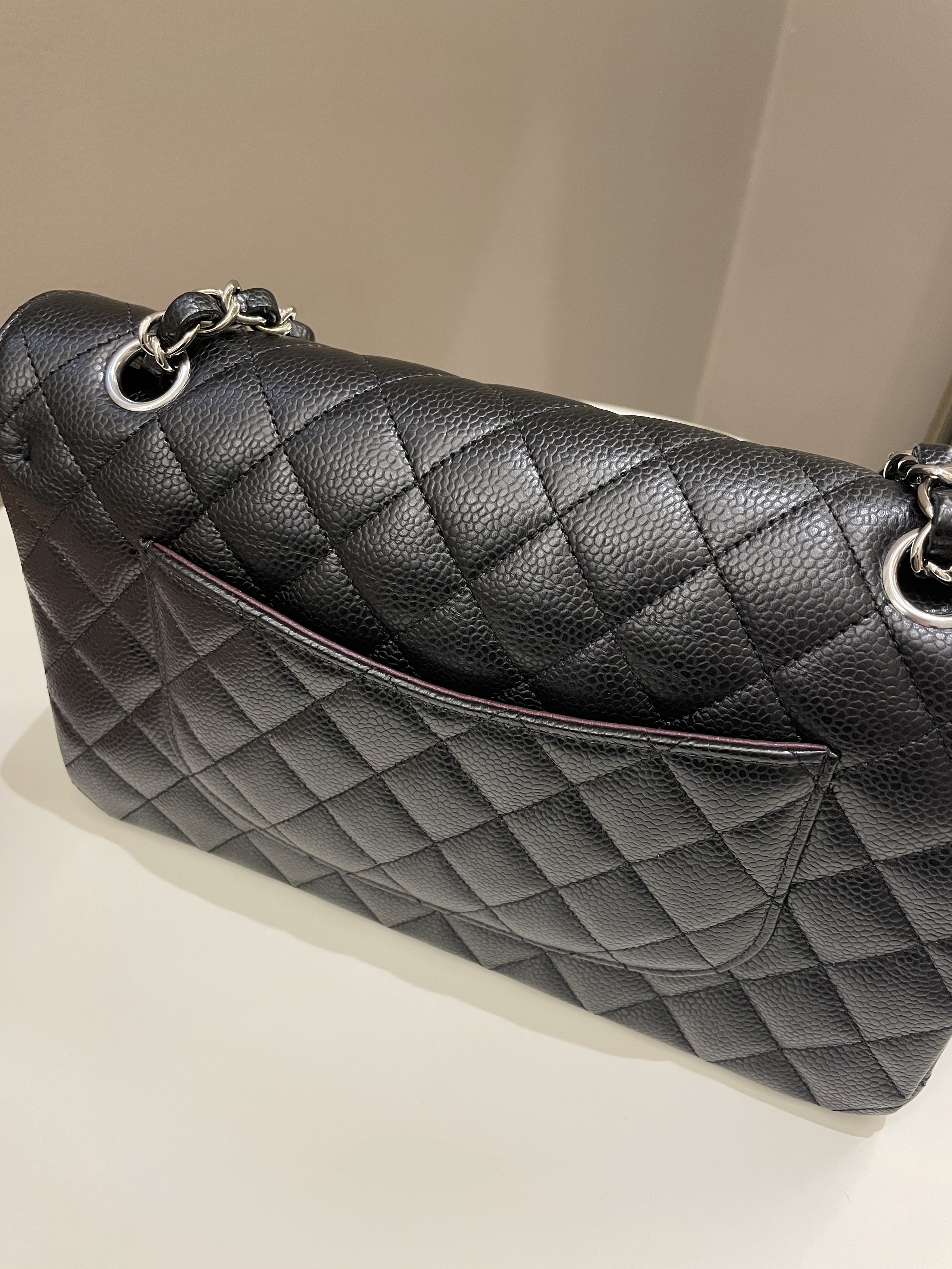 Chanel Classic Quilted Medium Double Flap Black Caviar