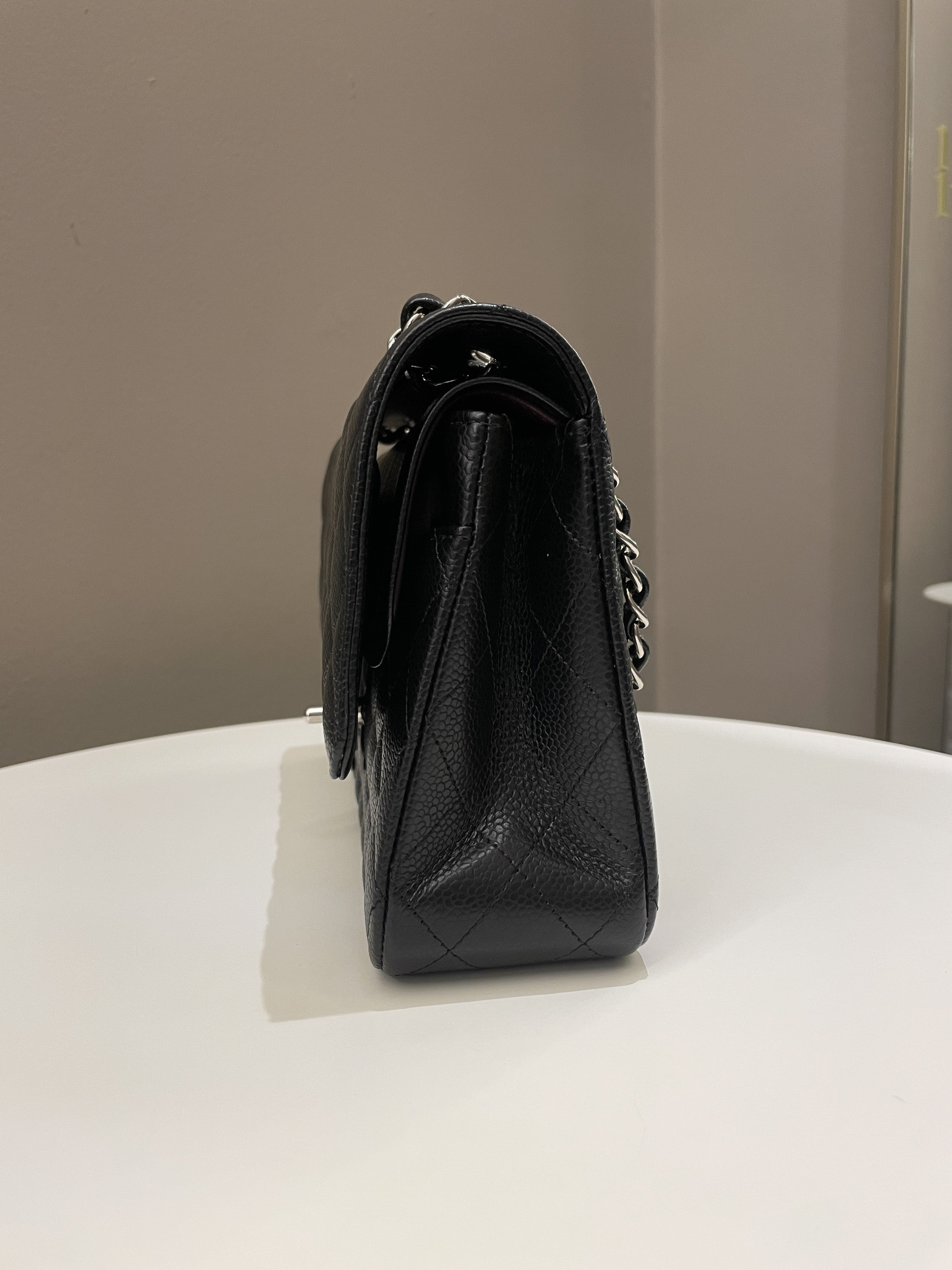 Chanel Classic Quilted Medium Double Flap Black Caviar