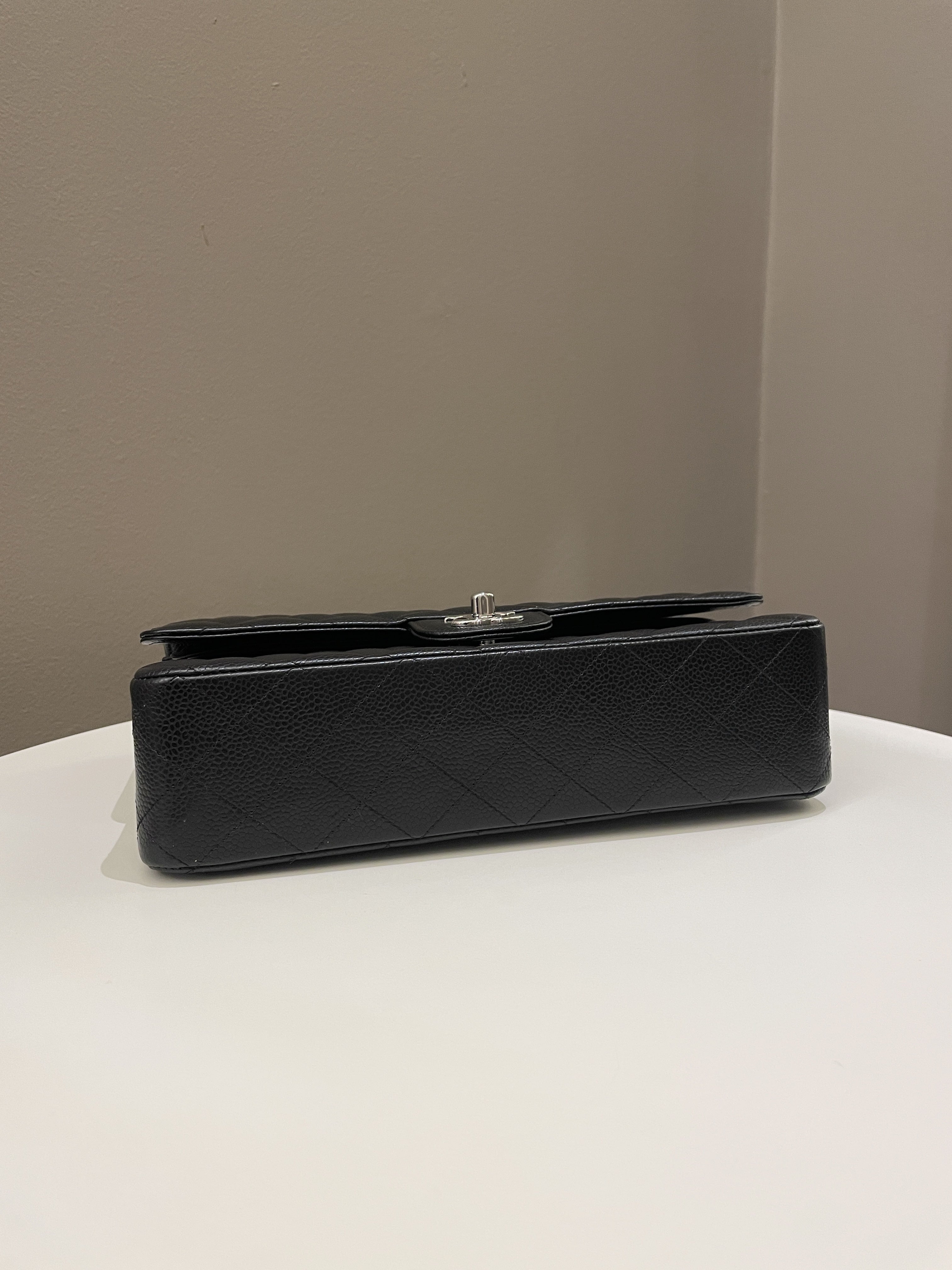 Chanel Classic Quilted Medium Double Flap Black Caviar