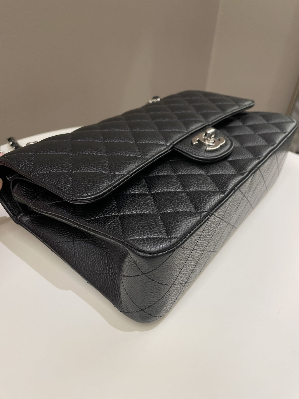 Chanel Classic Quilted Medium Double Flap Black Caviar