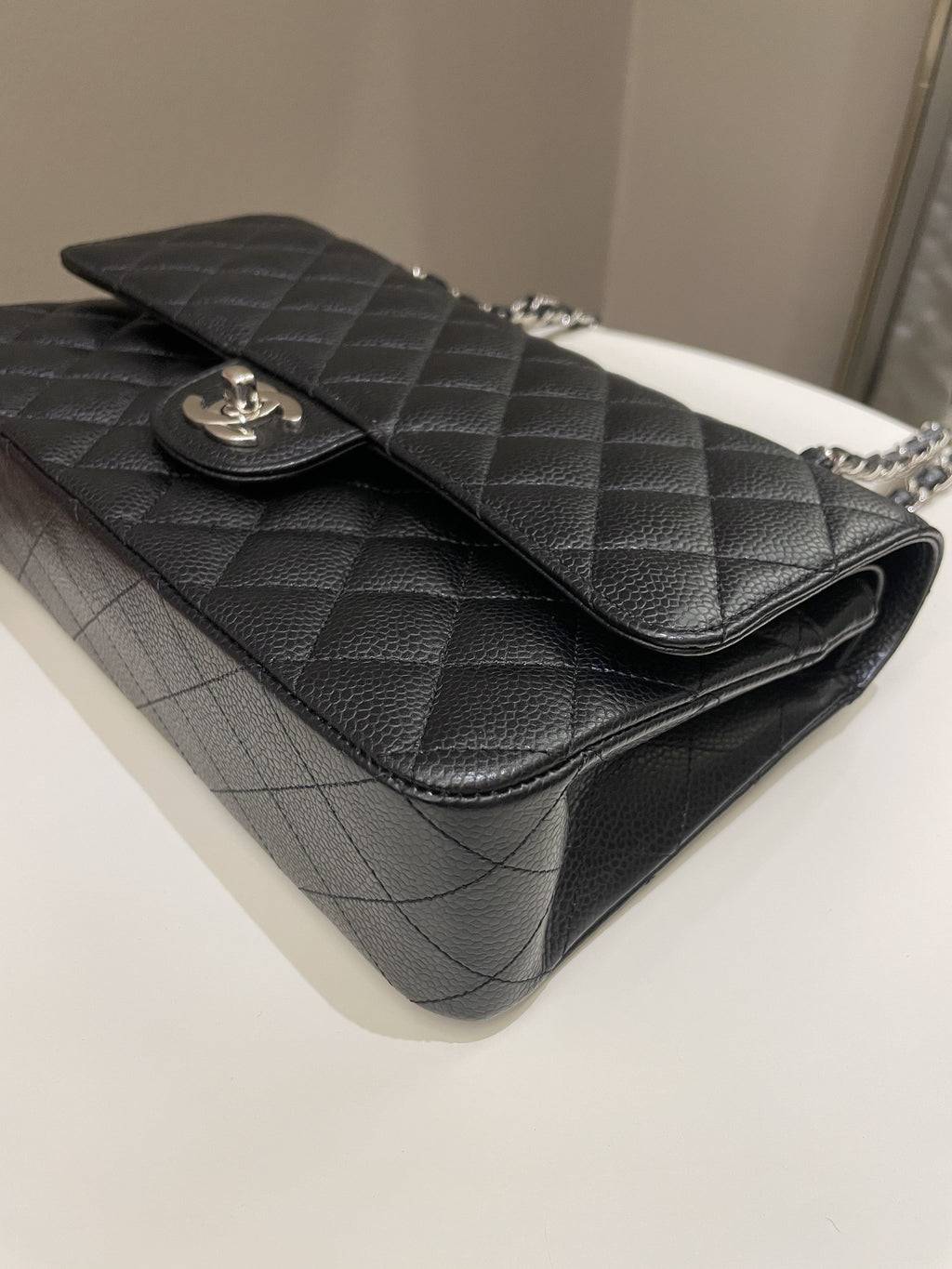 Chanel Classic Quilted Medium Double Flap Black Caviar
