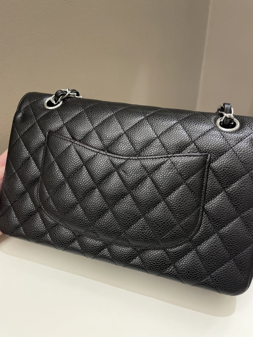 Chanel Classic Quilted Medium Double Flap Black Caviar