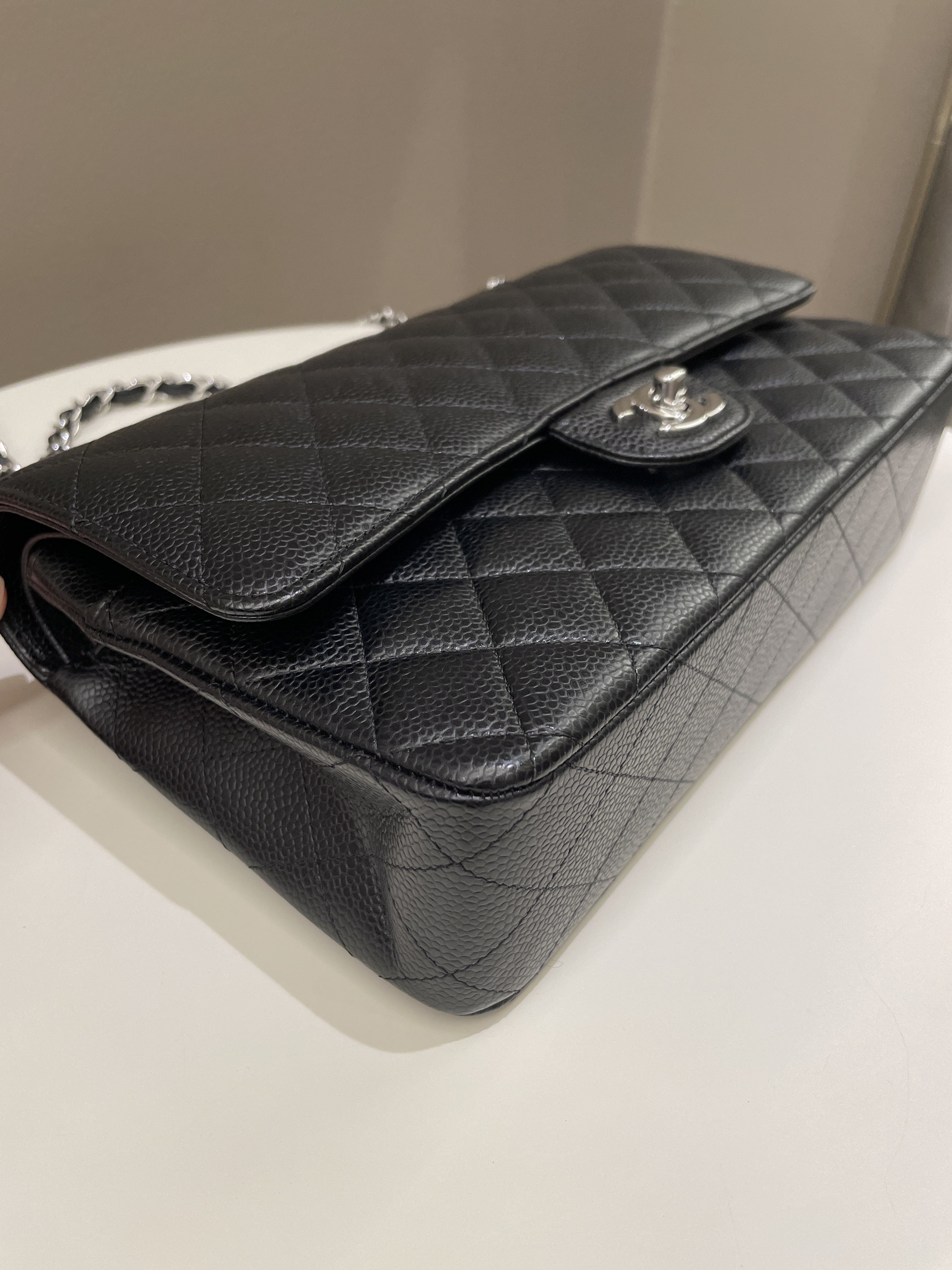 Chanel Classic Quilted Medium Double Flap Black Caviar