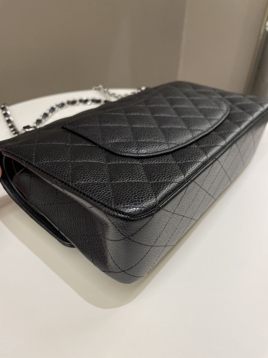 Chanel Classic Quilted Medium Double Flap Black Caviar