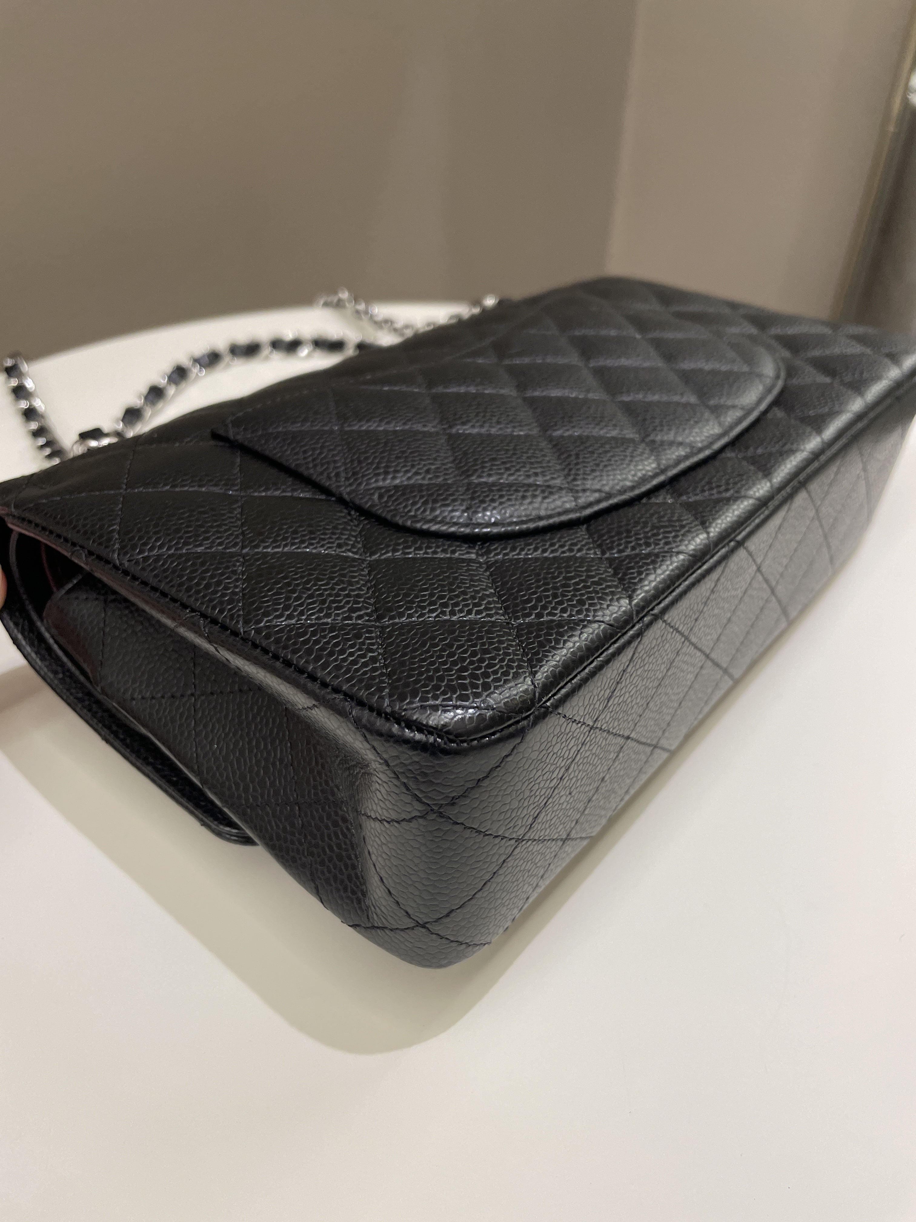 Chanel Classic Quilted Medium Double Flap Black Caviar