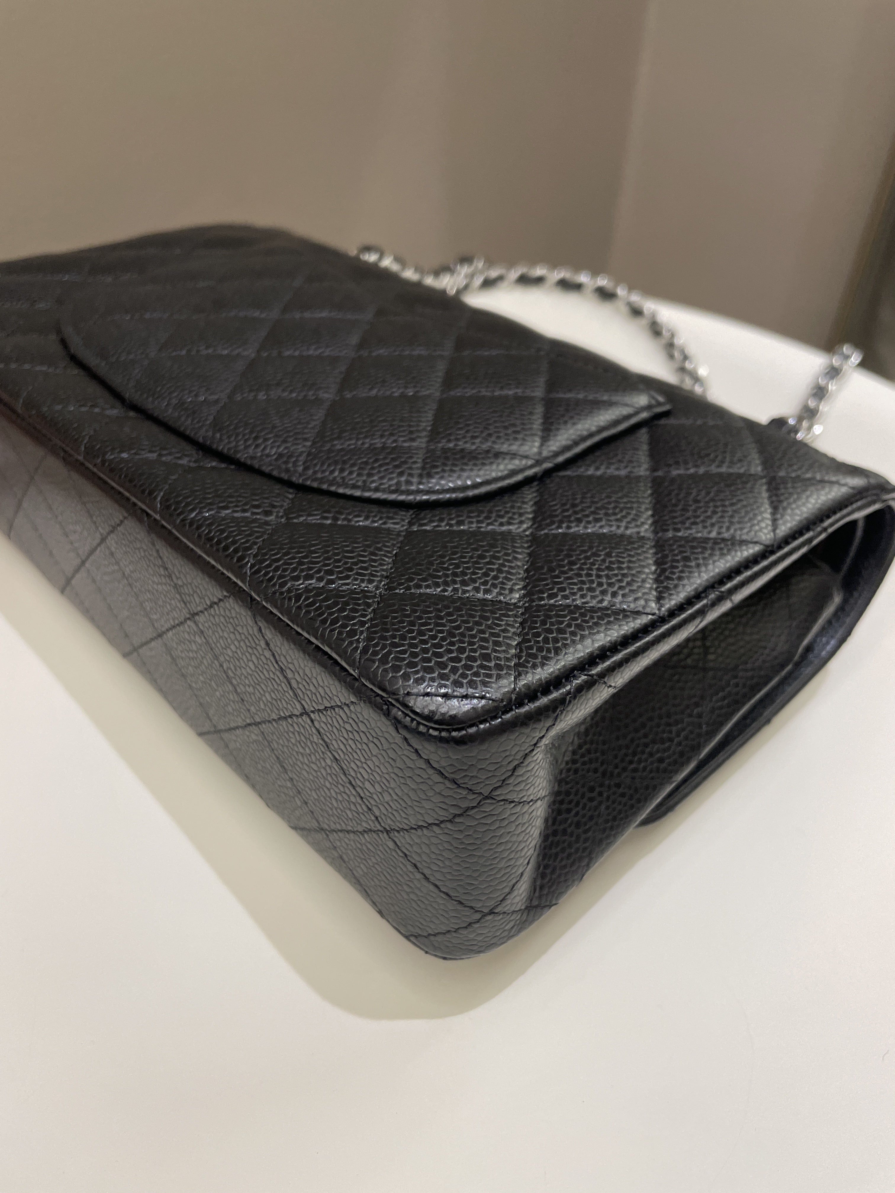 Chanel Classic Quilted Medium Double Flap Black Caviar