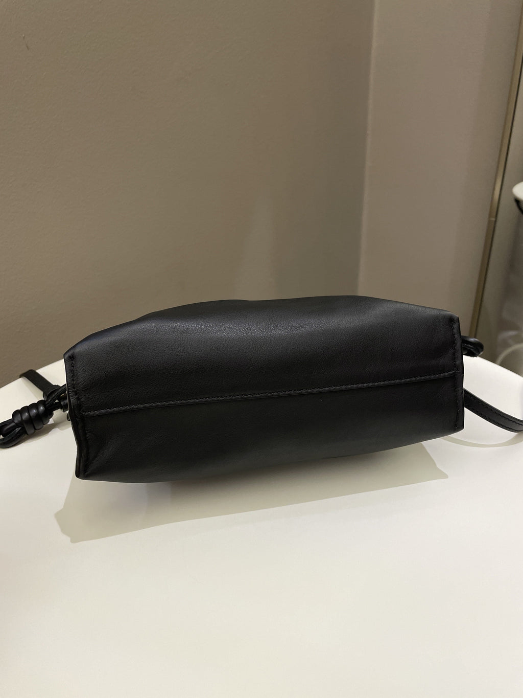Loewe Mini Flamenco Knot Clutch + Strap Black