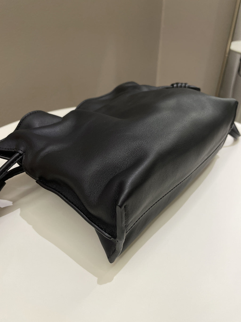 Loewe Mini Flamenco Knot Clutch + Strap Black