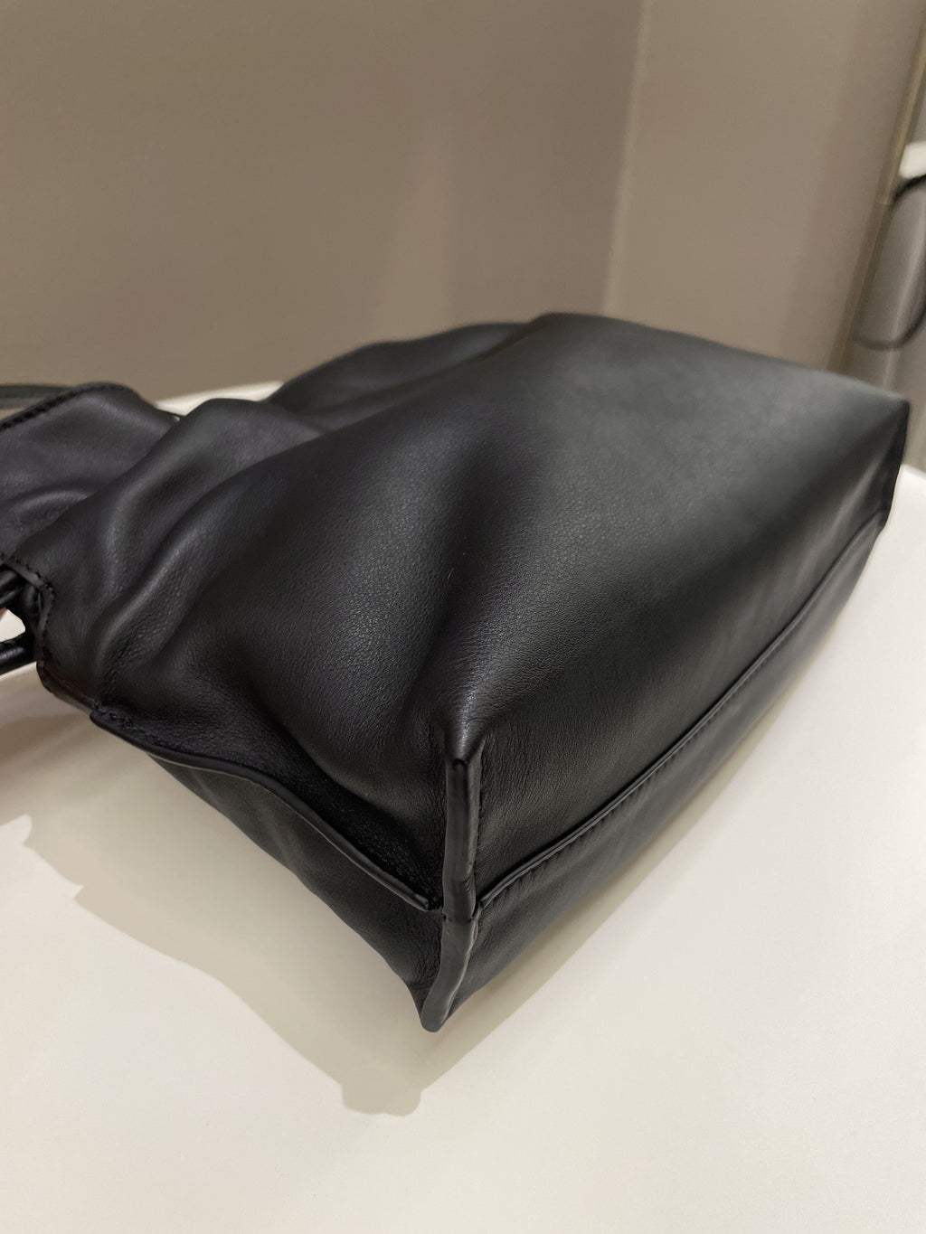 Loewe Mini Flamenco Knot Clutch + Strap Black