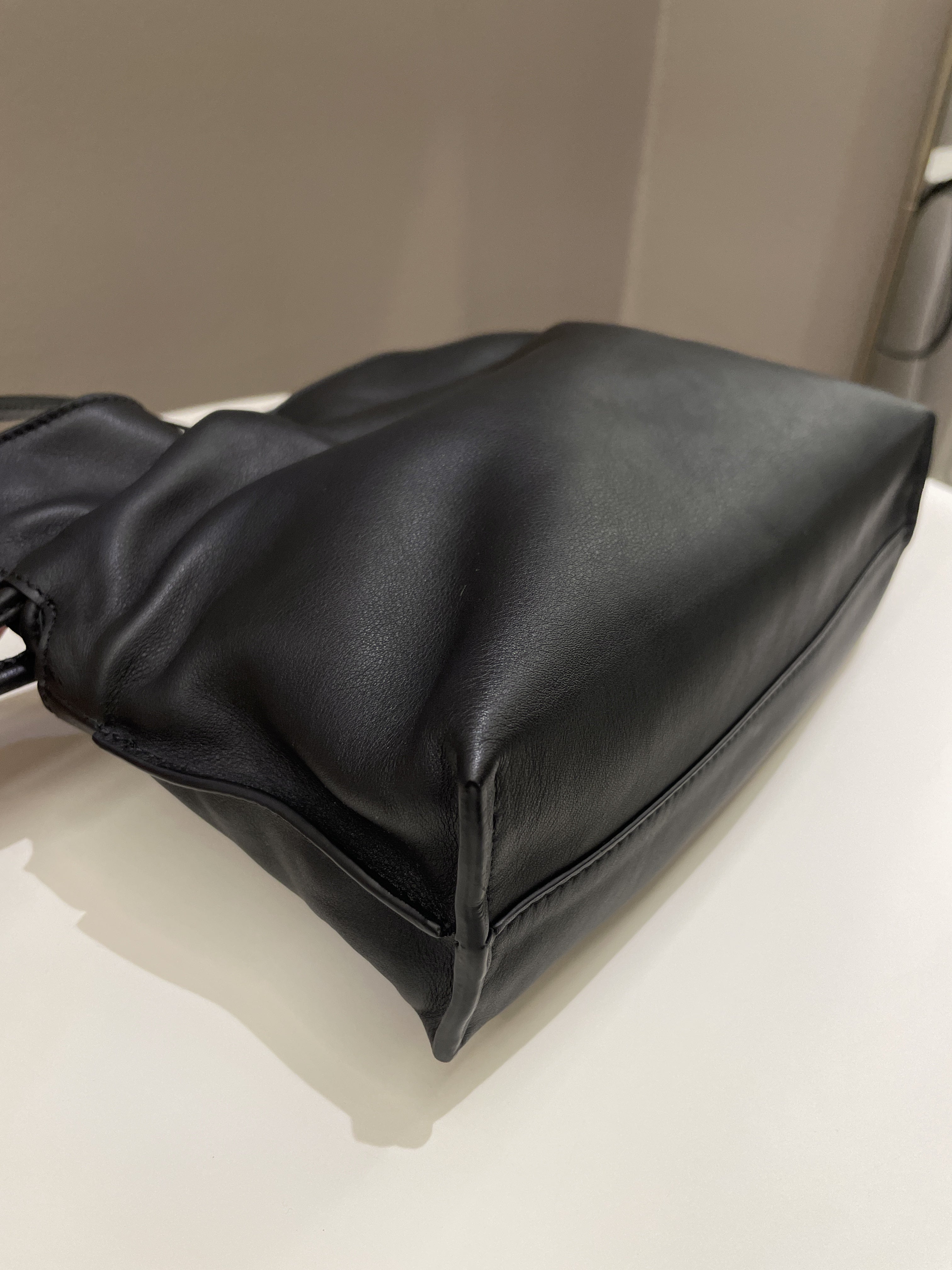 Loewe Mini Flamenco Knot Clutch + Strap Black