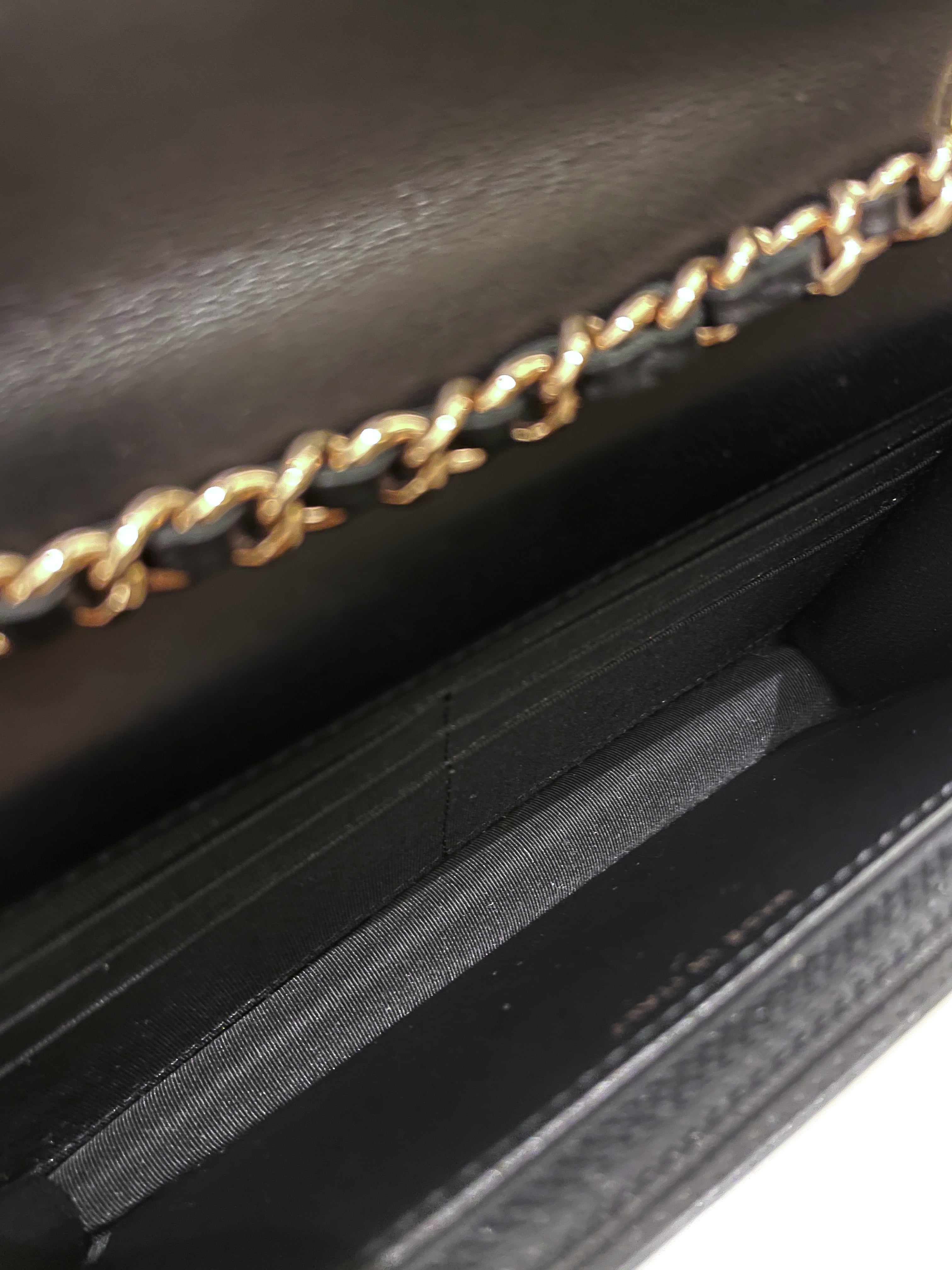 Chanel Trendy CC Wallet On Chain Black Lambskin
