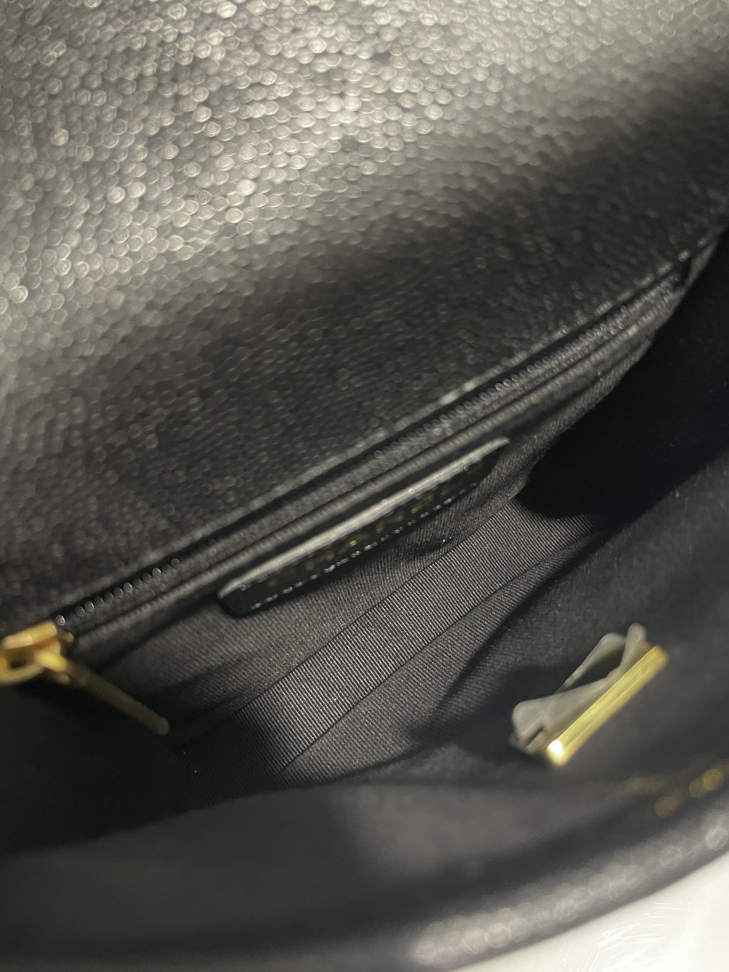 Chanel 22K Flap with Top Handle Black Caviar