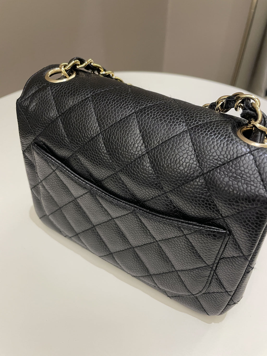 Chanel Classic Quilted Mini Square Black Caviar