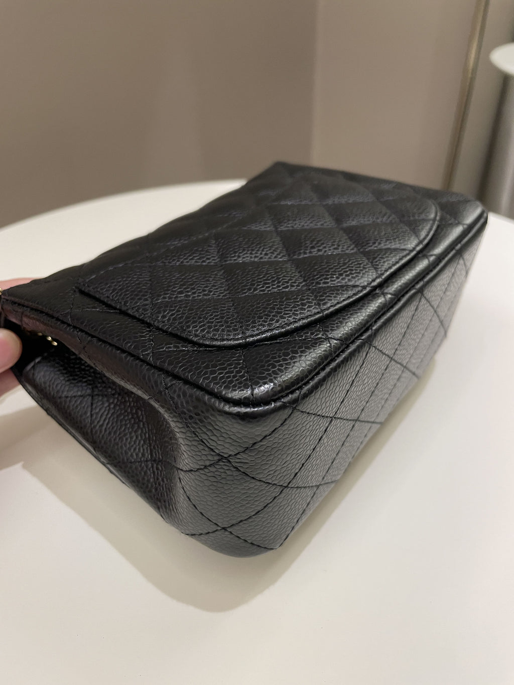 Chanel Classic Quilted Mini Square Black Caviar