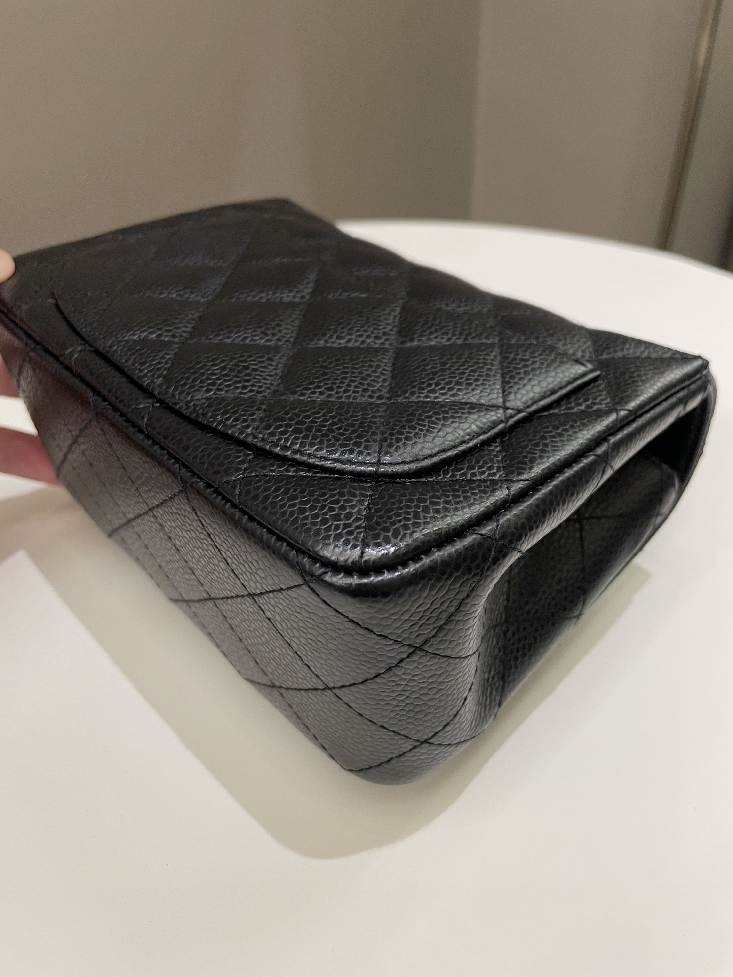Chanel Classic Quilted Mini Square Black Caviar