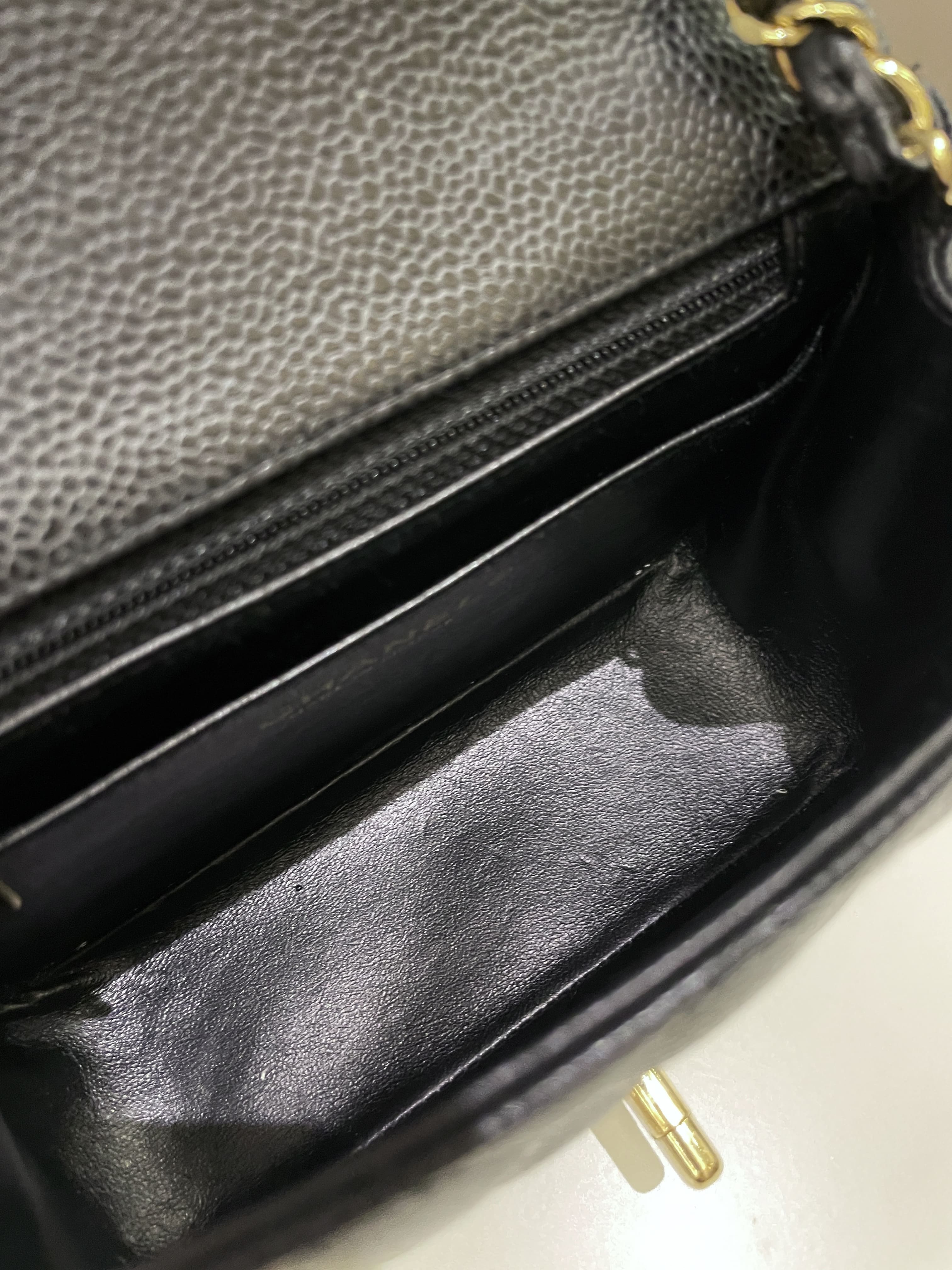 Chanel Classic Quilted Mini Square Black Caviar