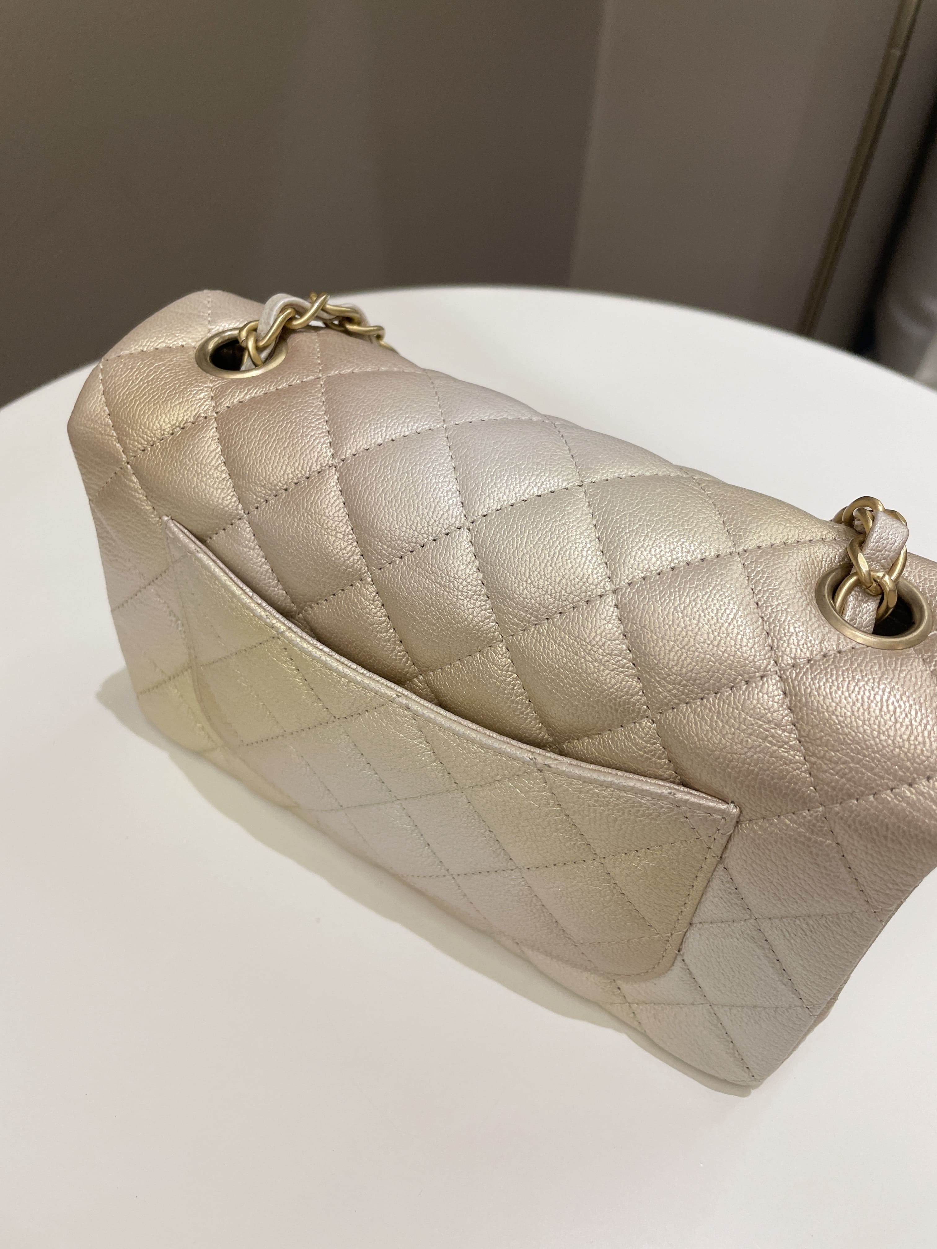 Chanel 22C Classic Quilted Mini Rectangular Gold OmbrÃƒÆ’Ã‚Â©