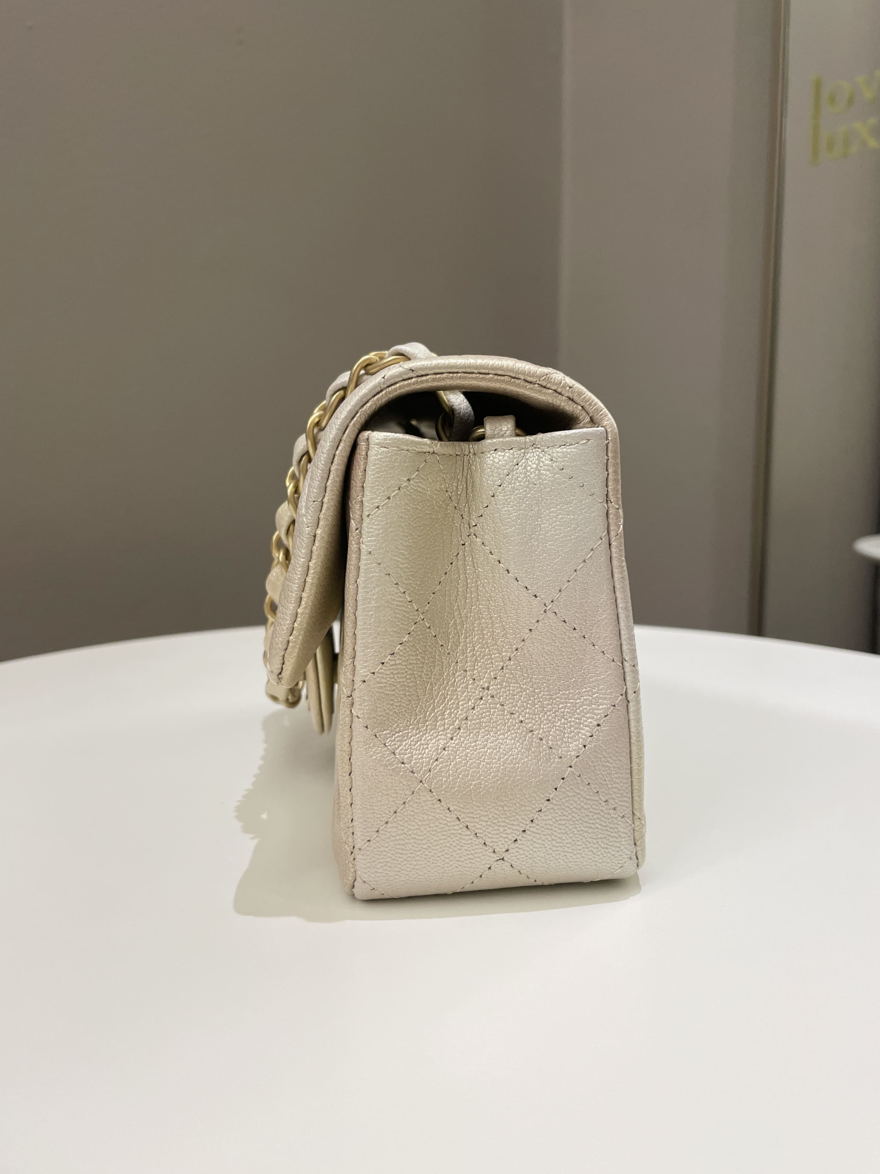 Chanel 22C Classic Quilted Mini Rectangular Gold OmbrÃƒÆ’Ã‚Â©
