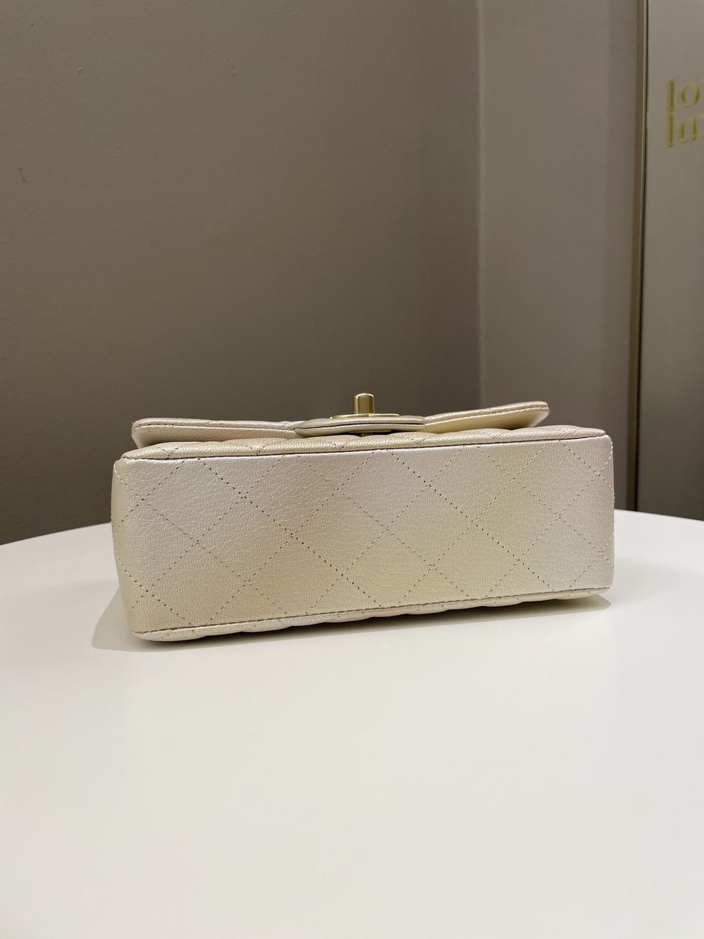 Chanel 22C Classic Quilted Mini Rectangular Gold OmbrÃƒÆ’Ã‚Â©