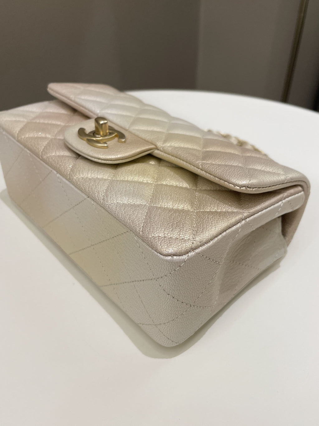 Chanel 22C Classic Quilted Mini Rectangular Gold OmbrÃƒÆ’Ã‚Â©