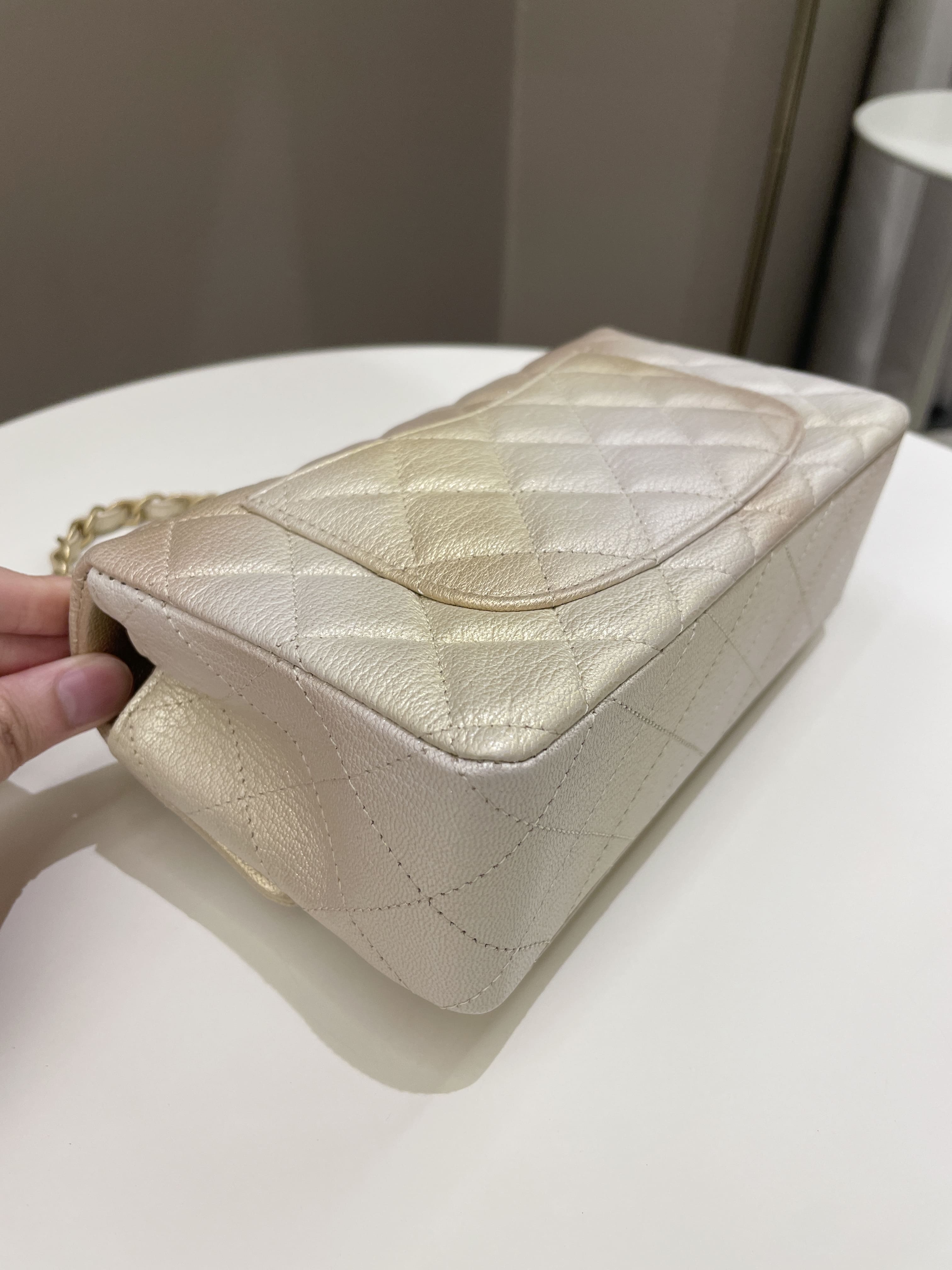 Chanel 22C Classic Quilted Mini Rectangular Gold OmbrÃƒÆ’Ã‚Â©