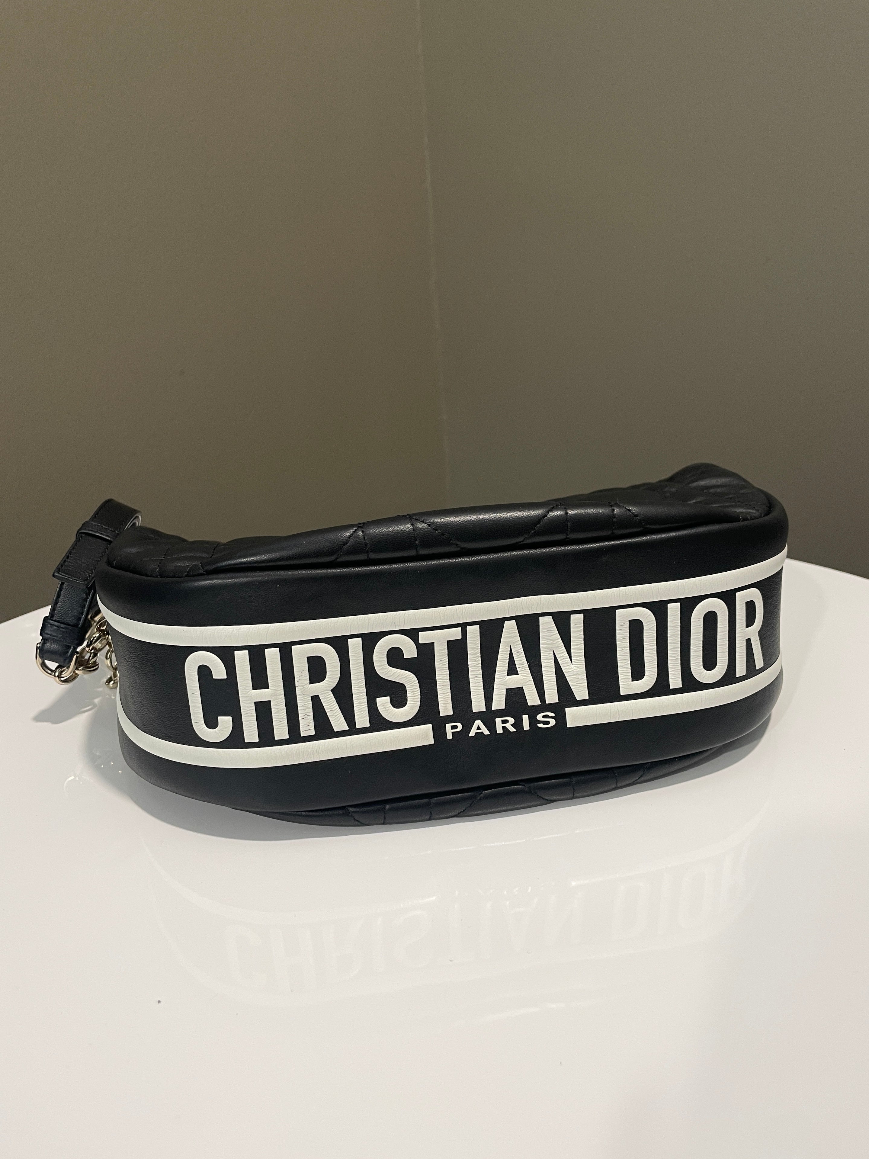 Dior Vibe Cannage Hobo Black Lambskin