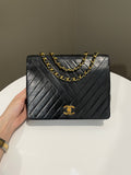 Chanel Vintage Cc Flap Black Black Lambskin